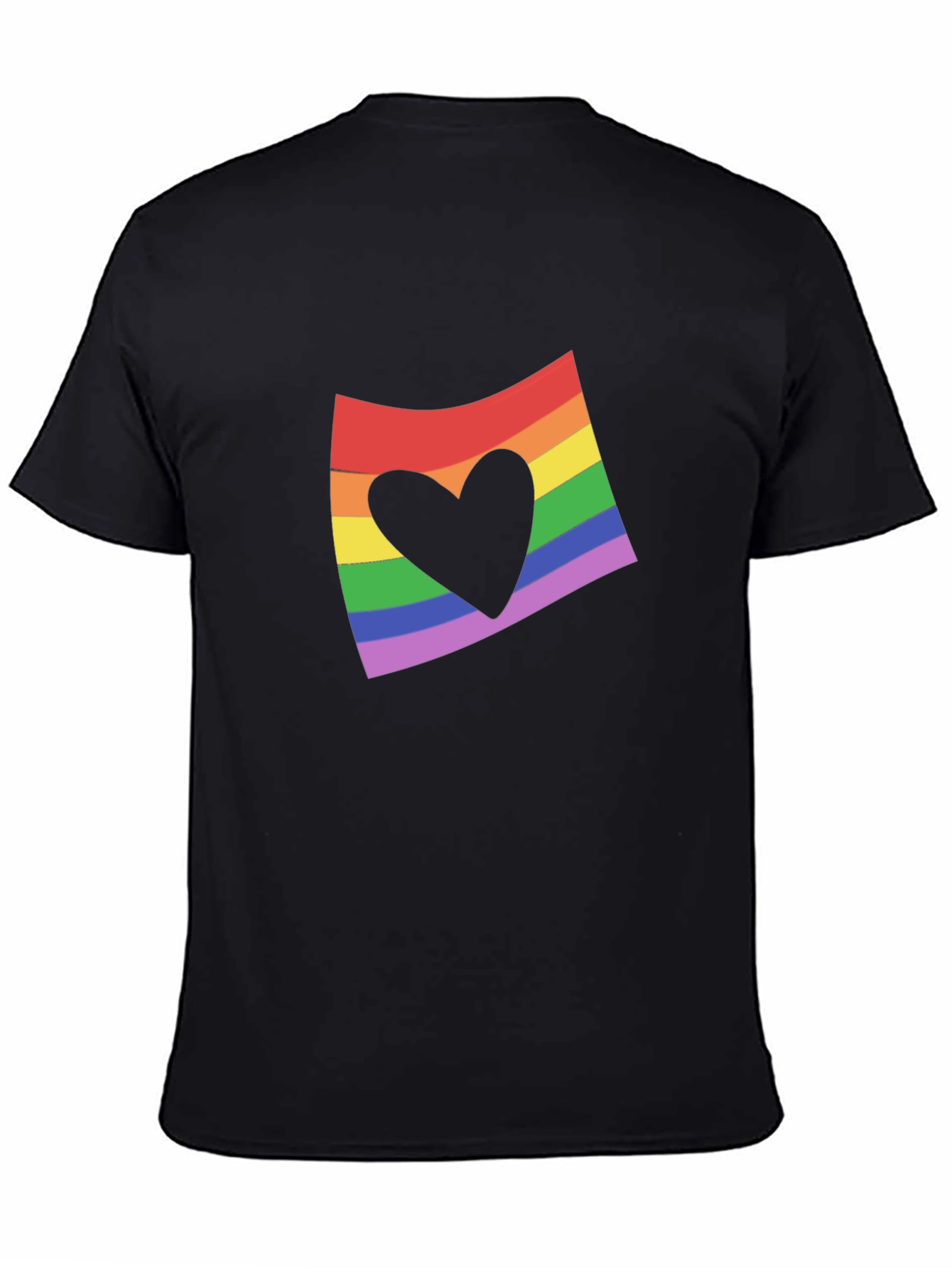 Rainbow Heart Flag Graphic Tee
