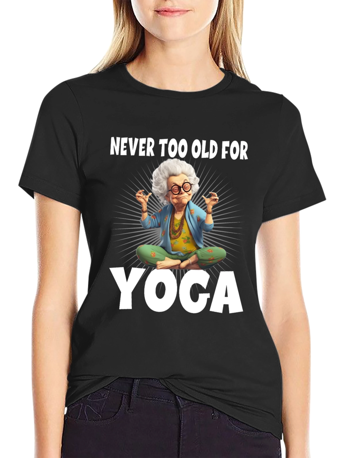 Funny Yoga Grandma T-Shirt