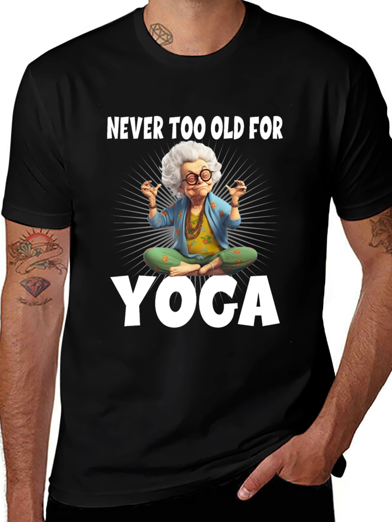 Funny Yoga Grandma T-Shirt