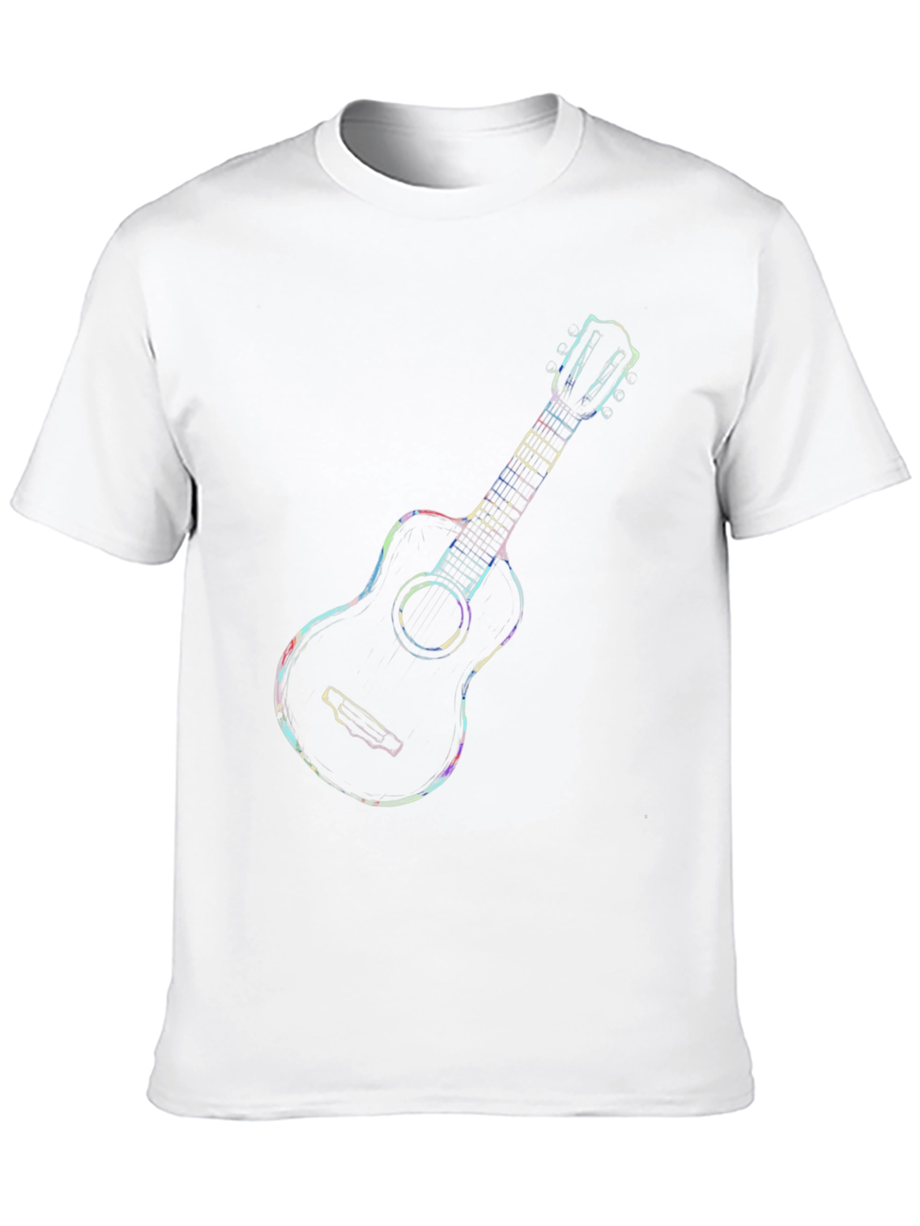 Guitar Graphic Black T-Shirt - Music Lover Tee