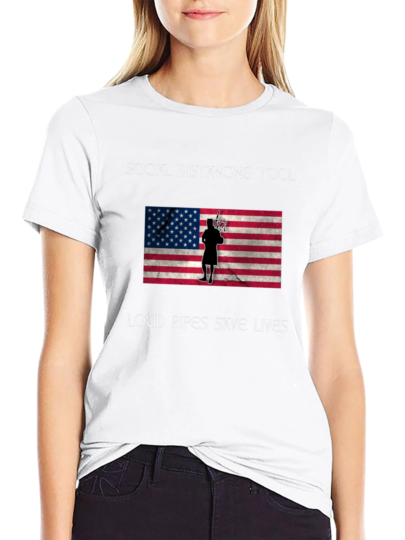 Social Distancing Loud Pipes Save Lives T-Shirt
