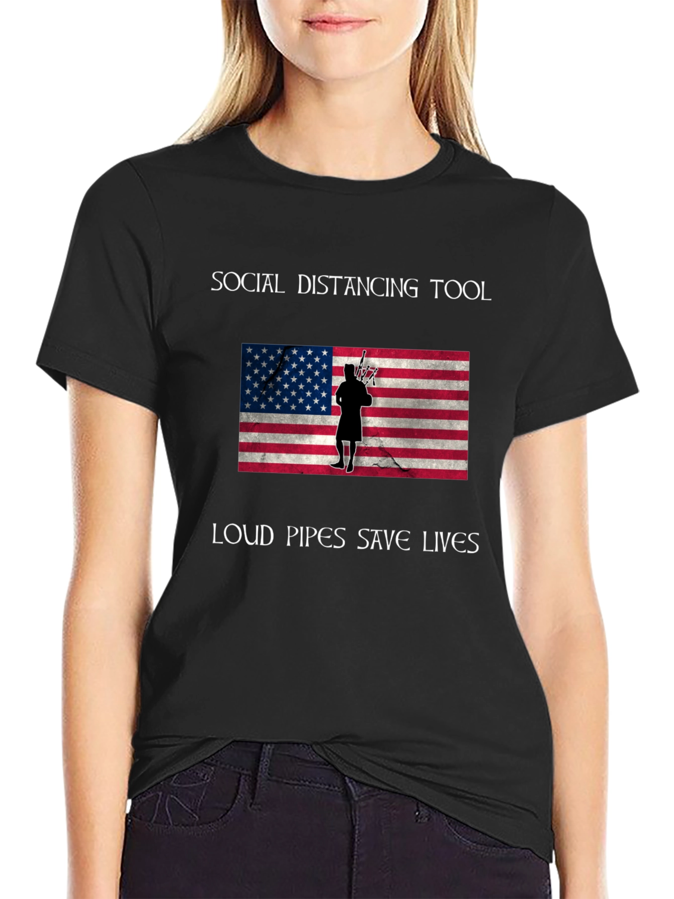 Social Distancing Loud Pipes Save Lives T-Shirt