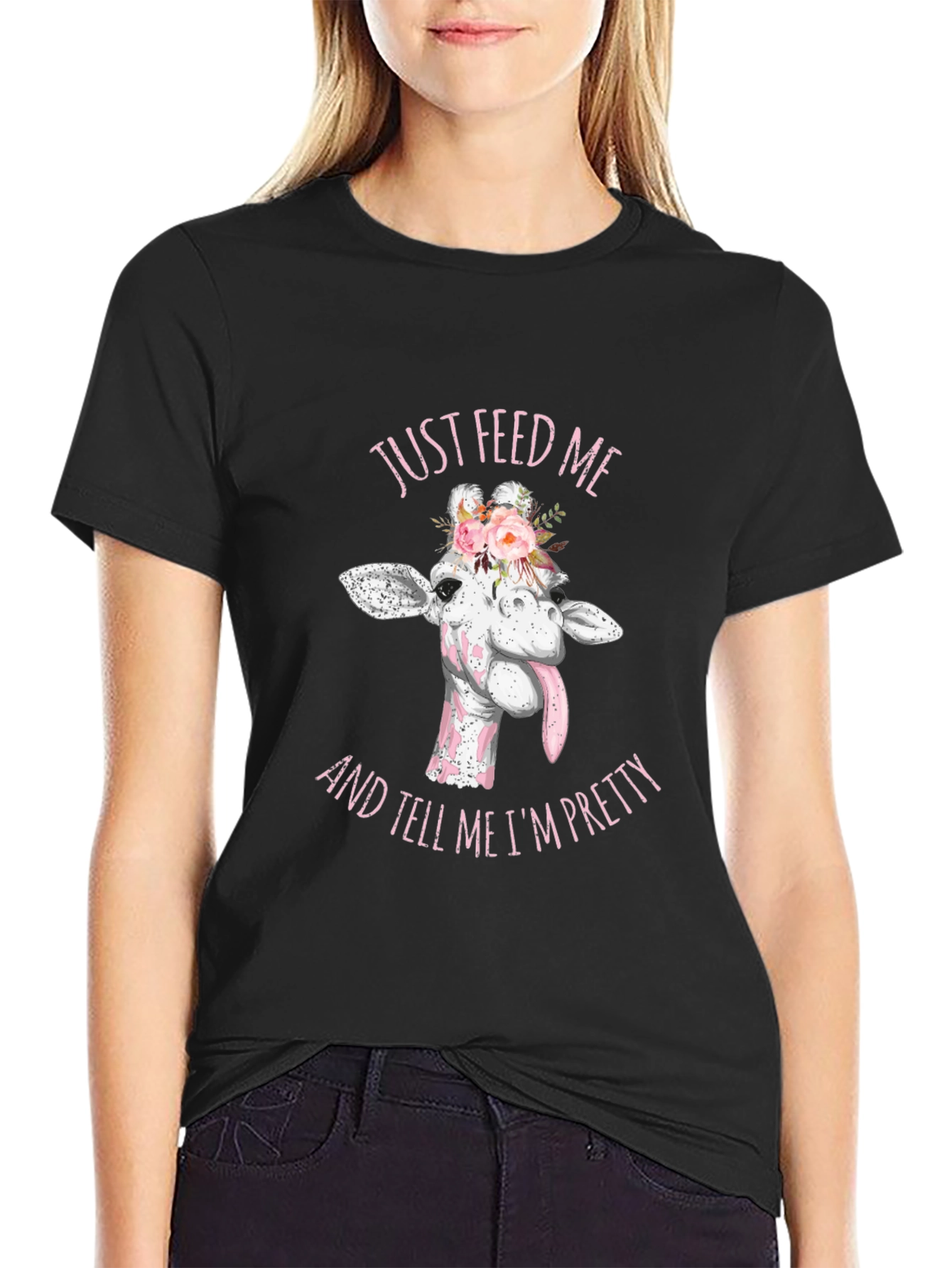Just Feed Me Giraffe Tee