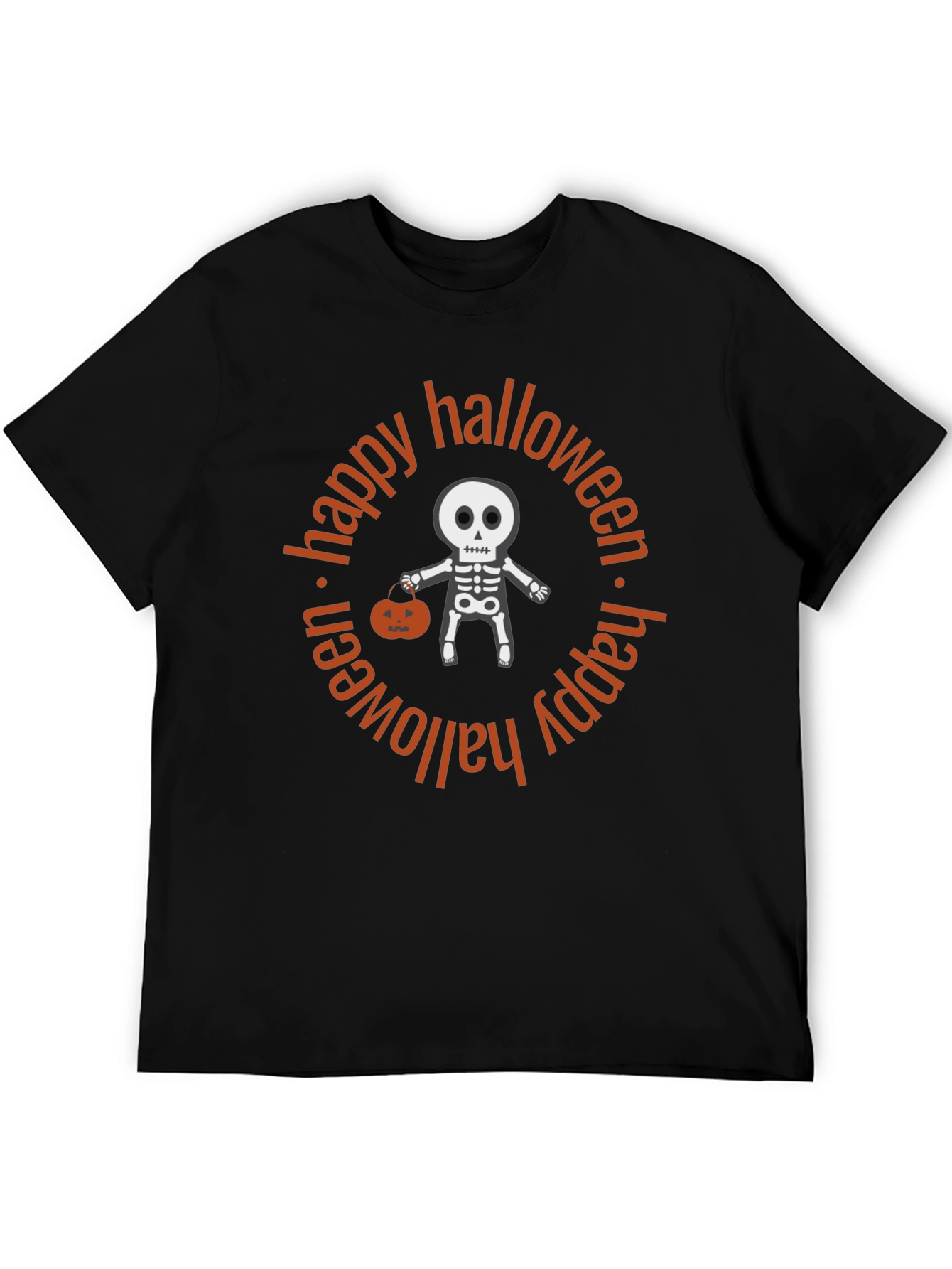 Happy Halloween Skeleton Graphic Tee