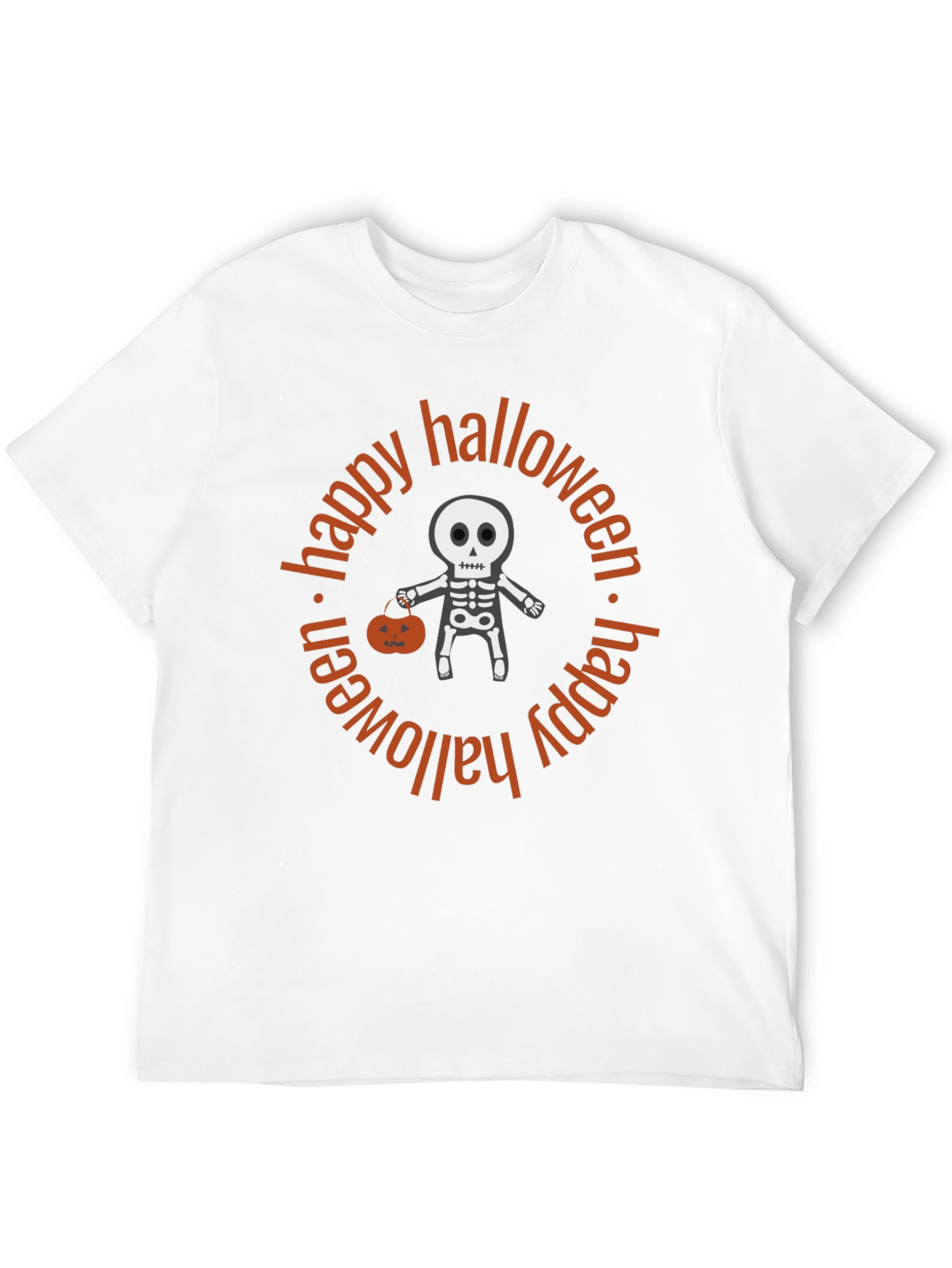 Happy Halloween Skeleton Graphic Tee