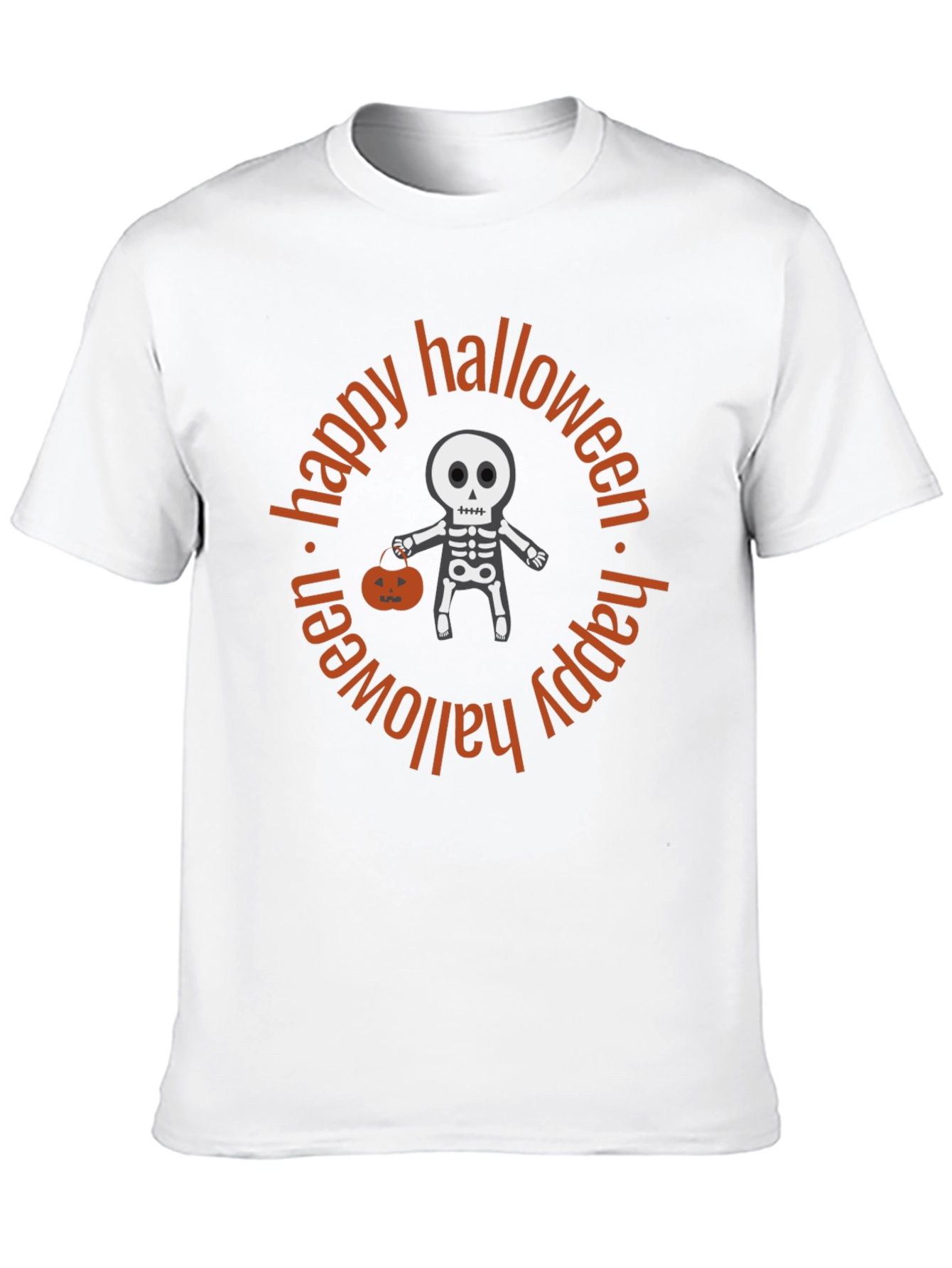 Happy Halloween Skeleton Graphic Tee