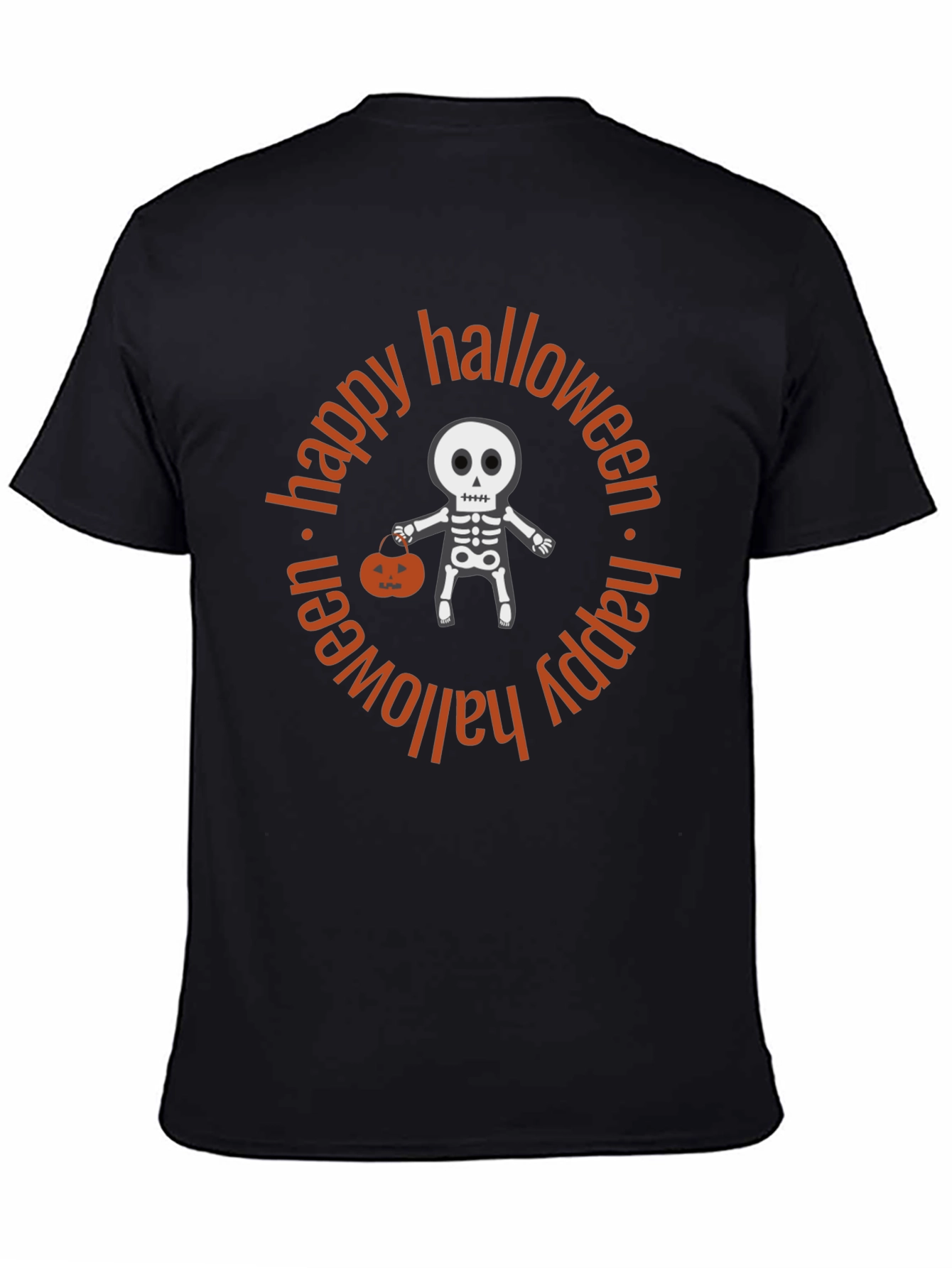 Happy Halloween Skeleton Graphic Tee