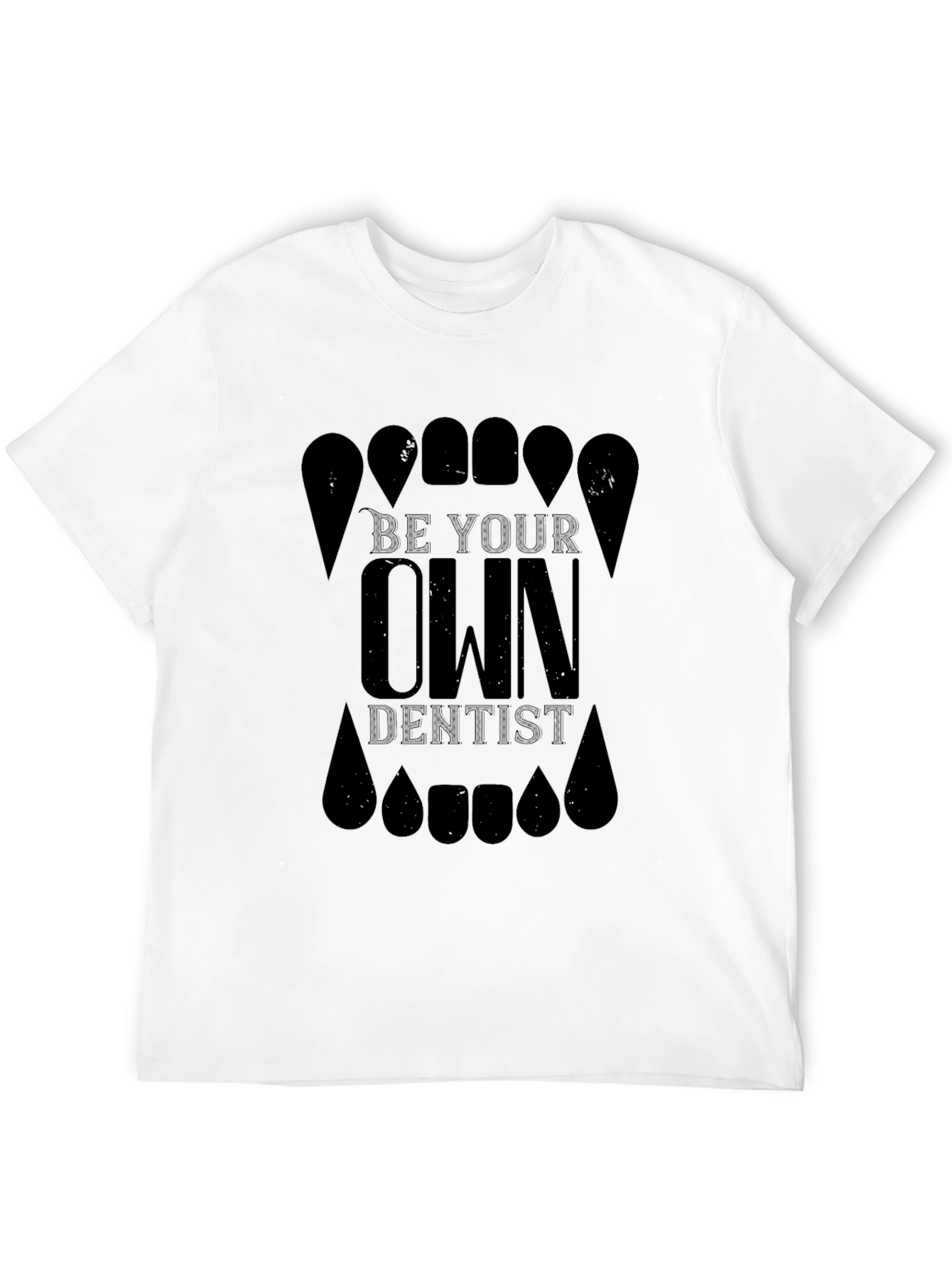 Be Your Own Dentist Black Graphic Tee