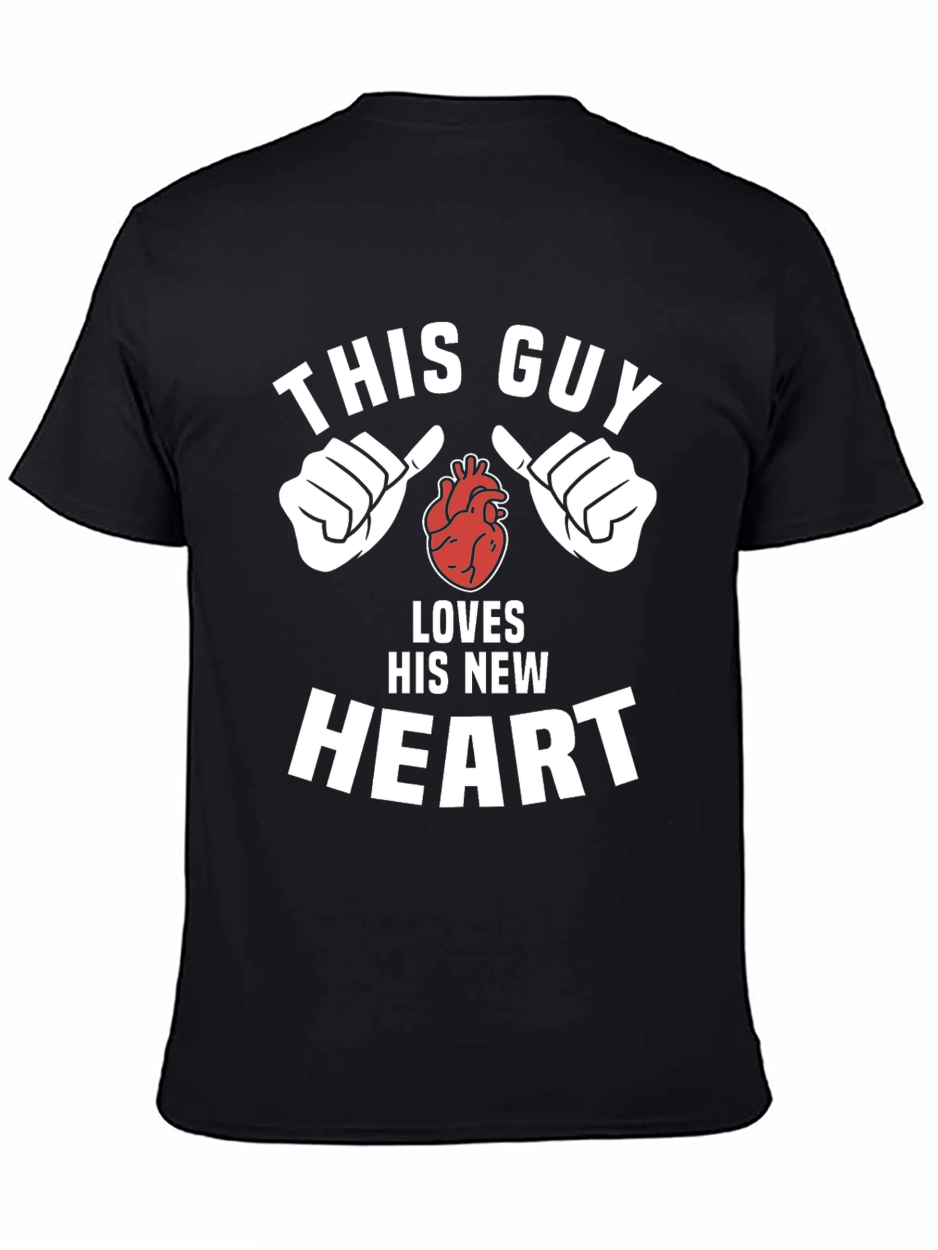 This Guy Loves His New Heart Graphic Tee