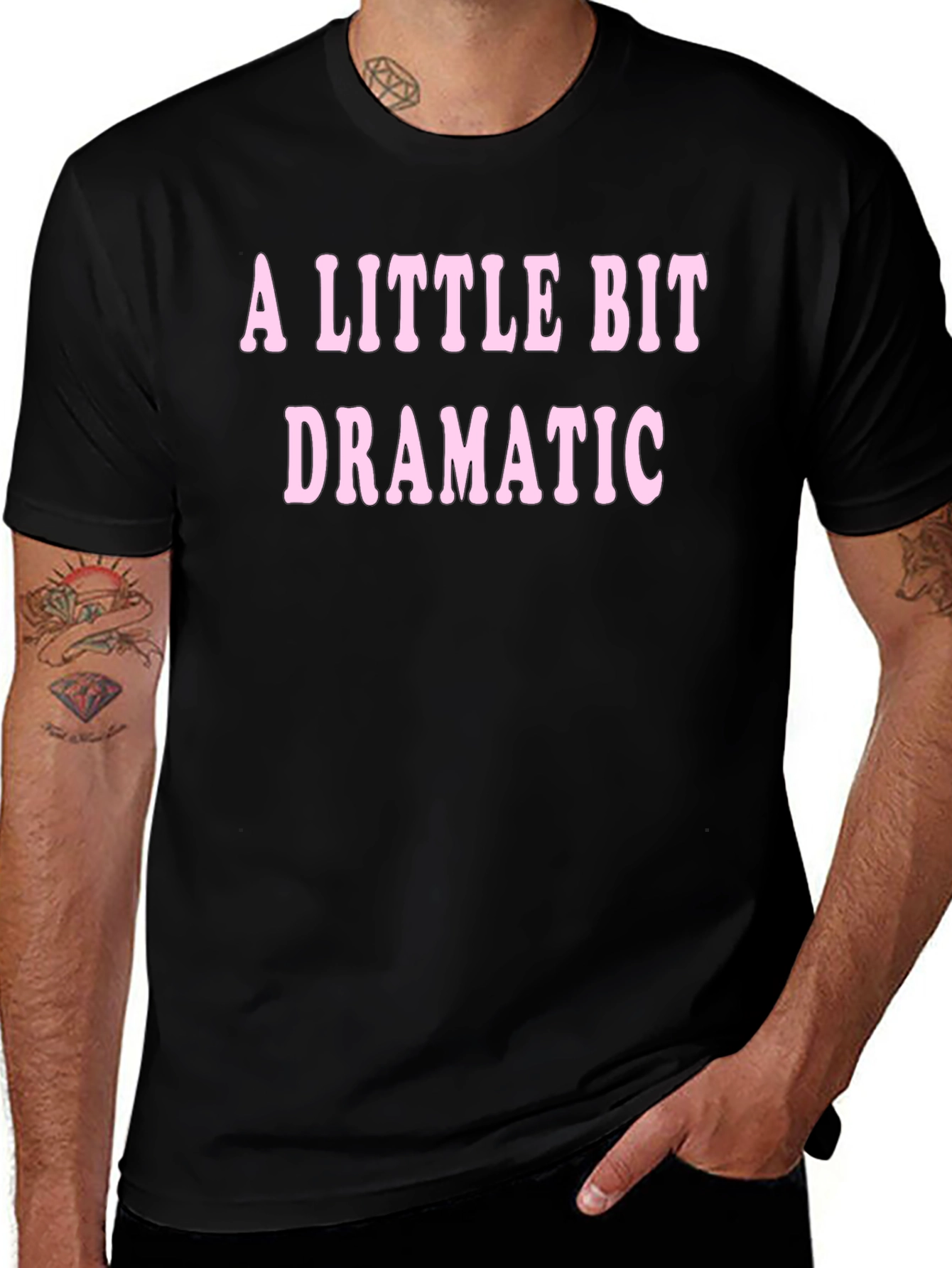 A Little Bit Dramatic T-Shirt - Black