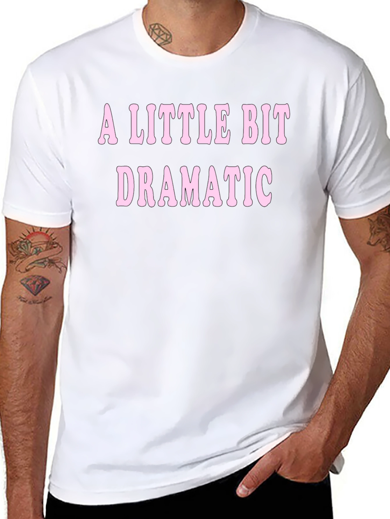 A Little Bit Dramatic T-Shirt - Black