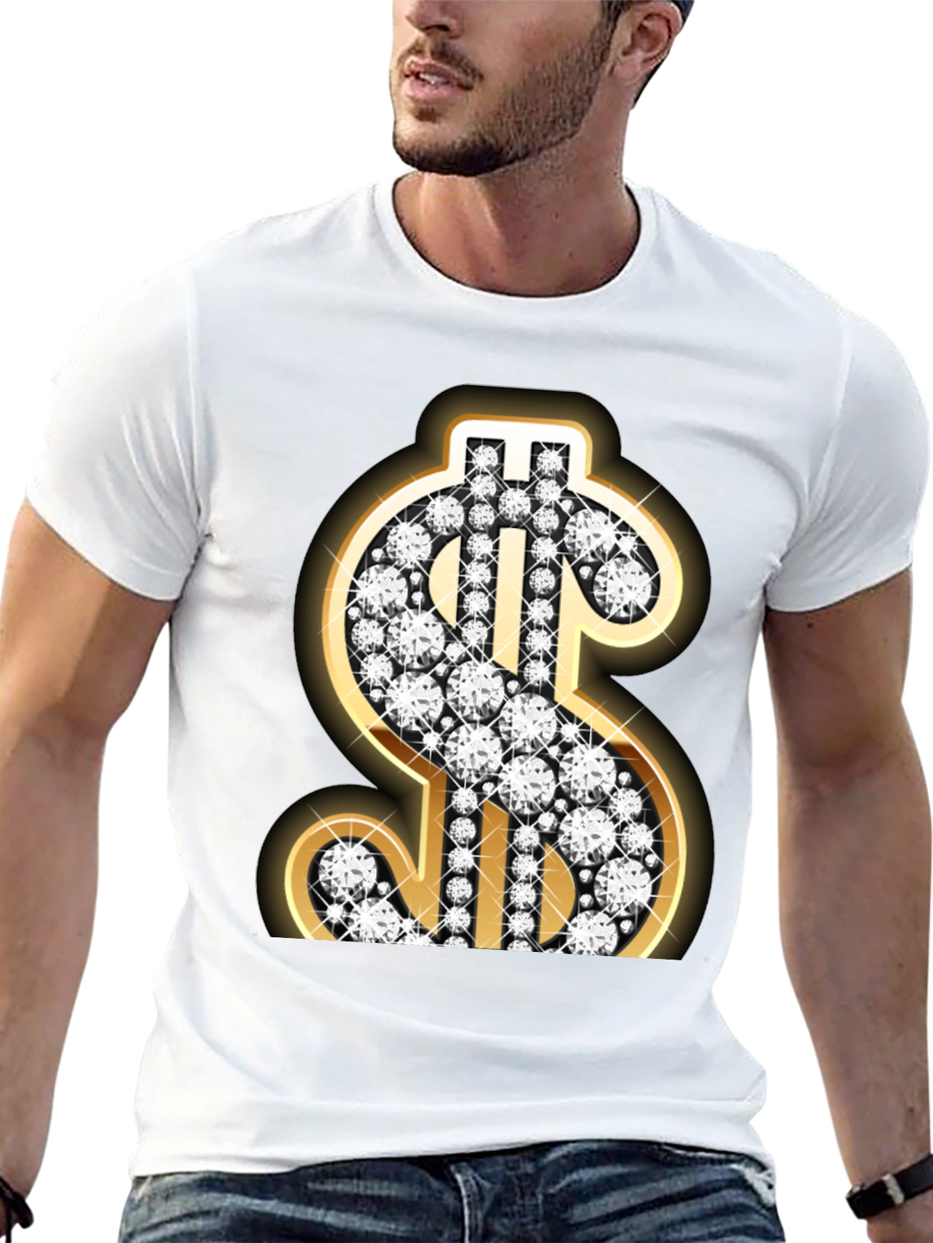 Diamond Dollar Sign Graphic Tee