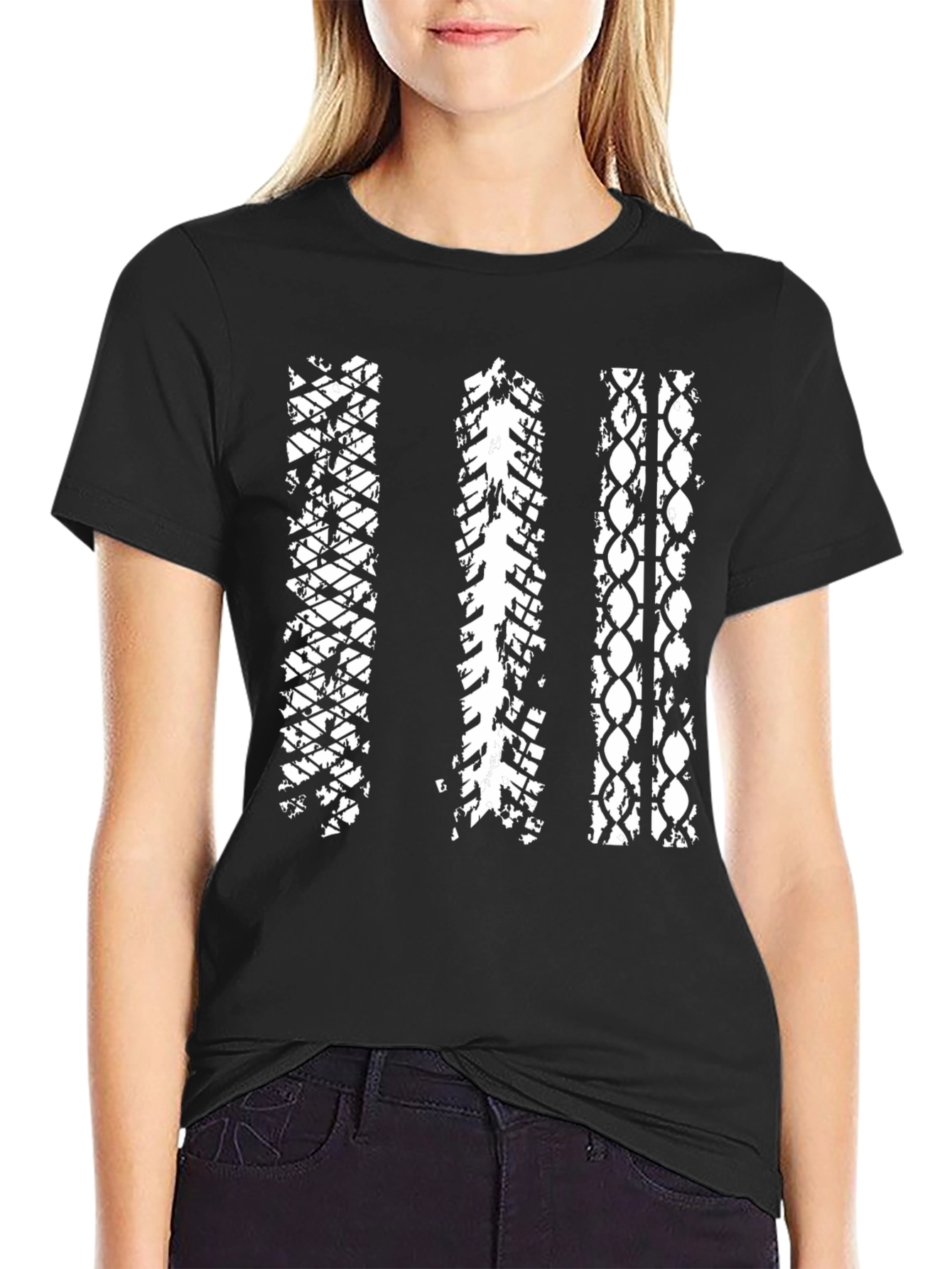 Off-Road Tracks Black T-Shirt