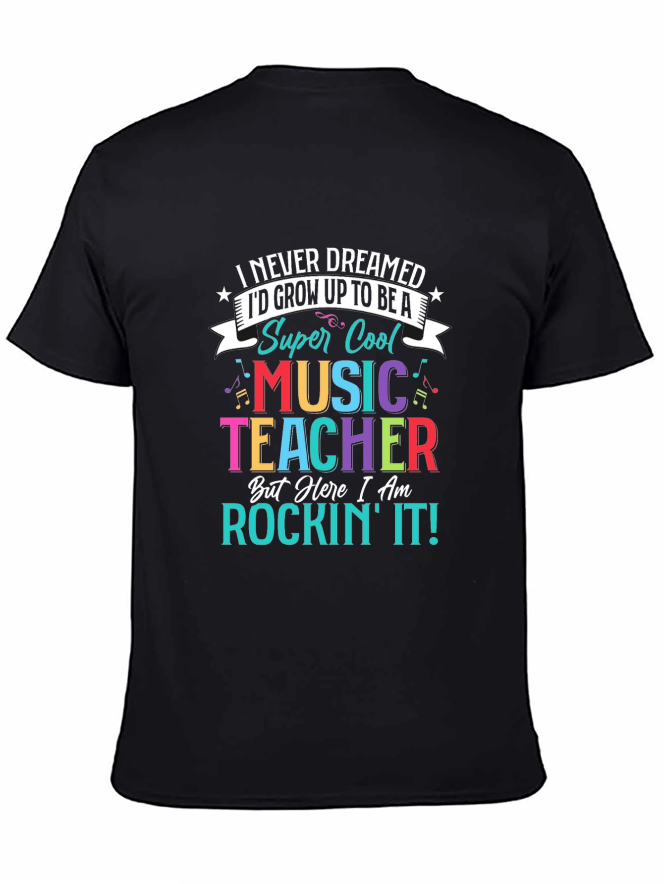 Super Cool Music Teacher Graphic T-Shirt