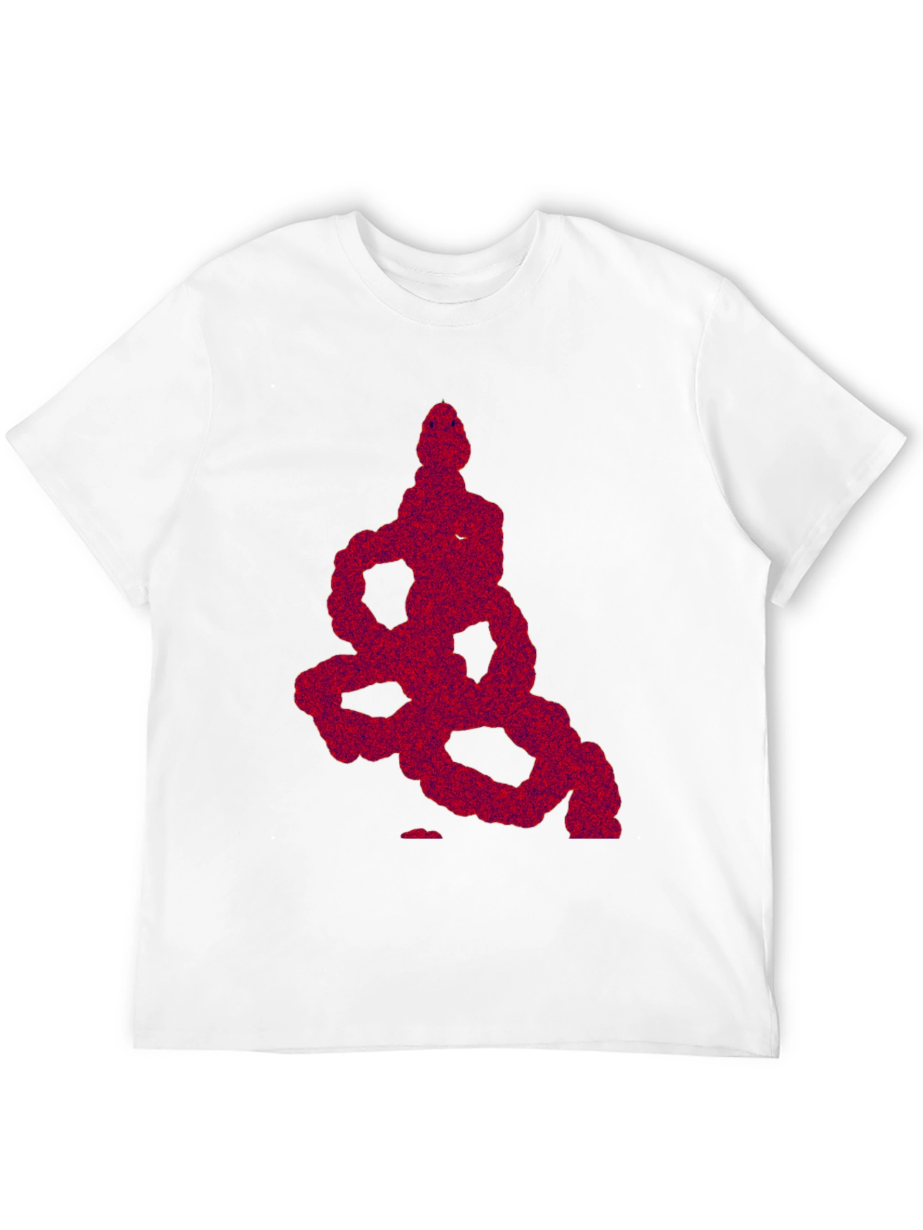 Abstract Snake Graphic Tee - Mens Black T-Shirt