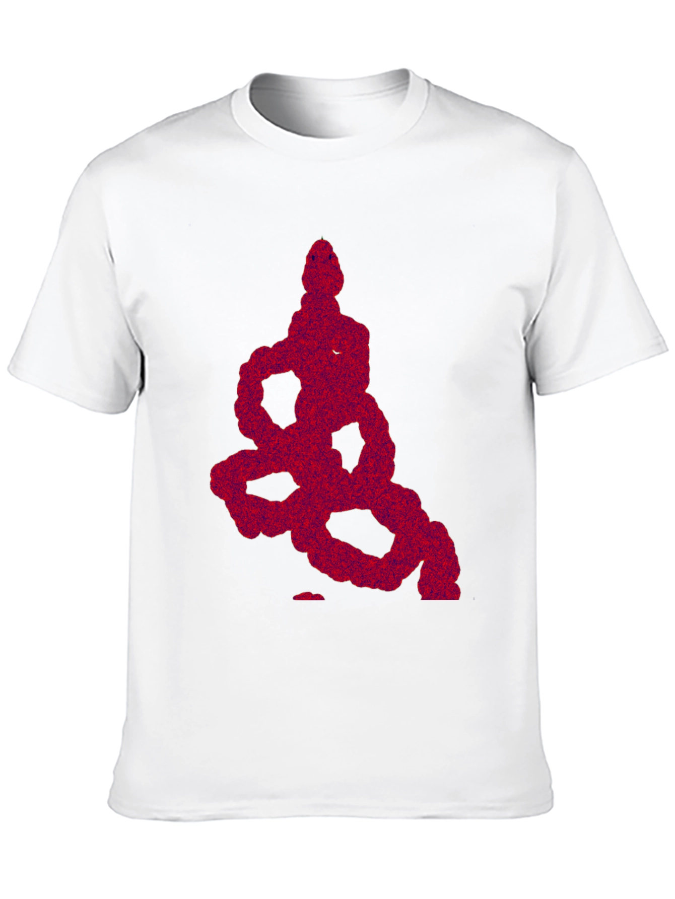 Abstract Snake Graphic Tee - Mens Black T-Shirt