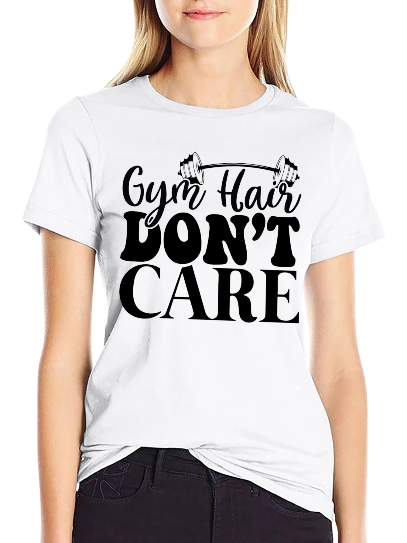 Gym Hair Dont Care Black T-Shirt