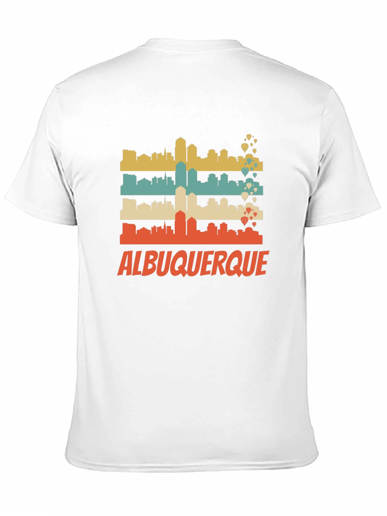 Albuquerque Skyline Graphic Tee - Retro Style