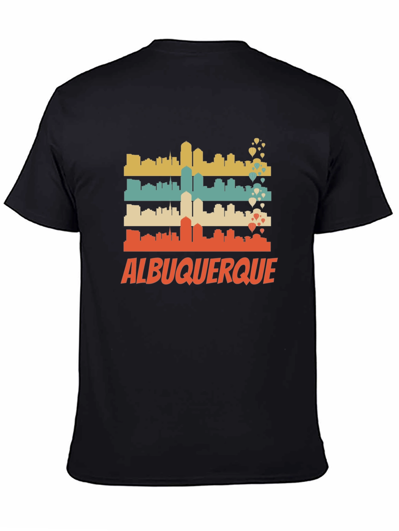 Albuquerque Skyline Graphic Tee - Retro Style