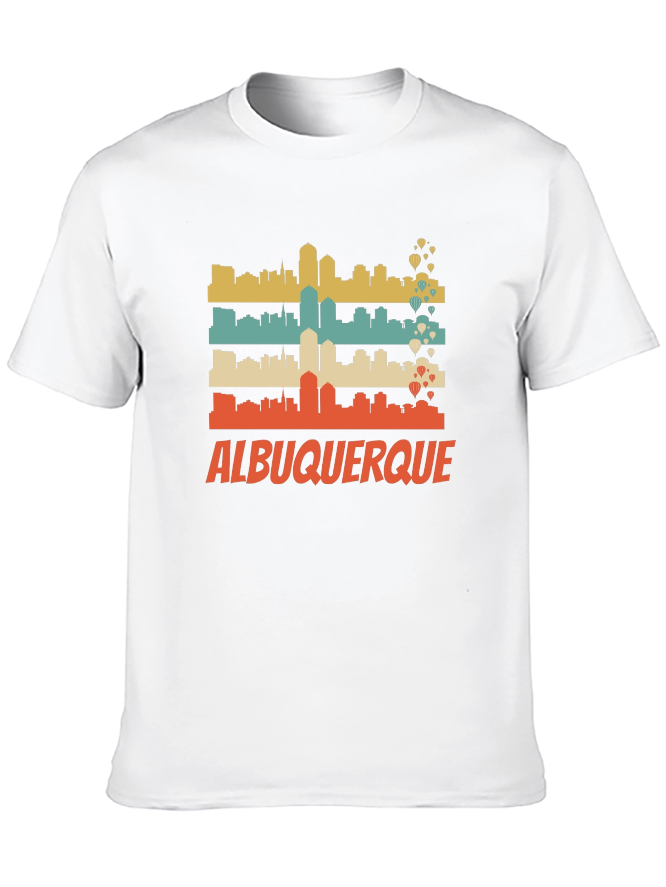 Albuquerque Skyline Graphic Tee - Retro Style