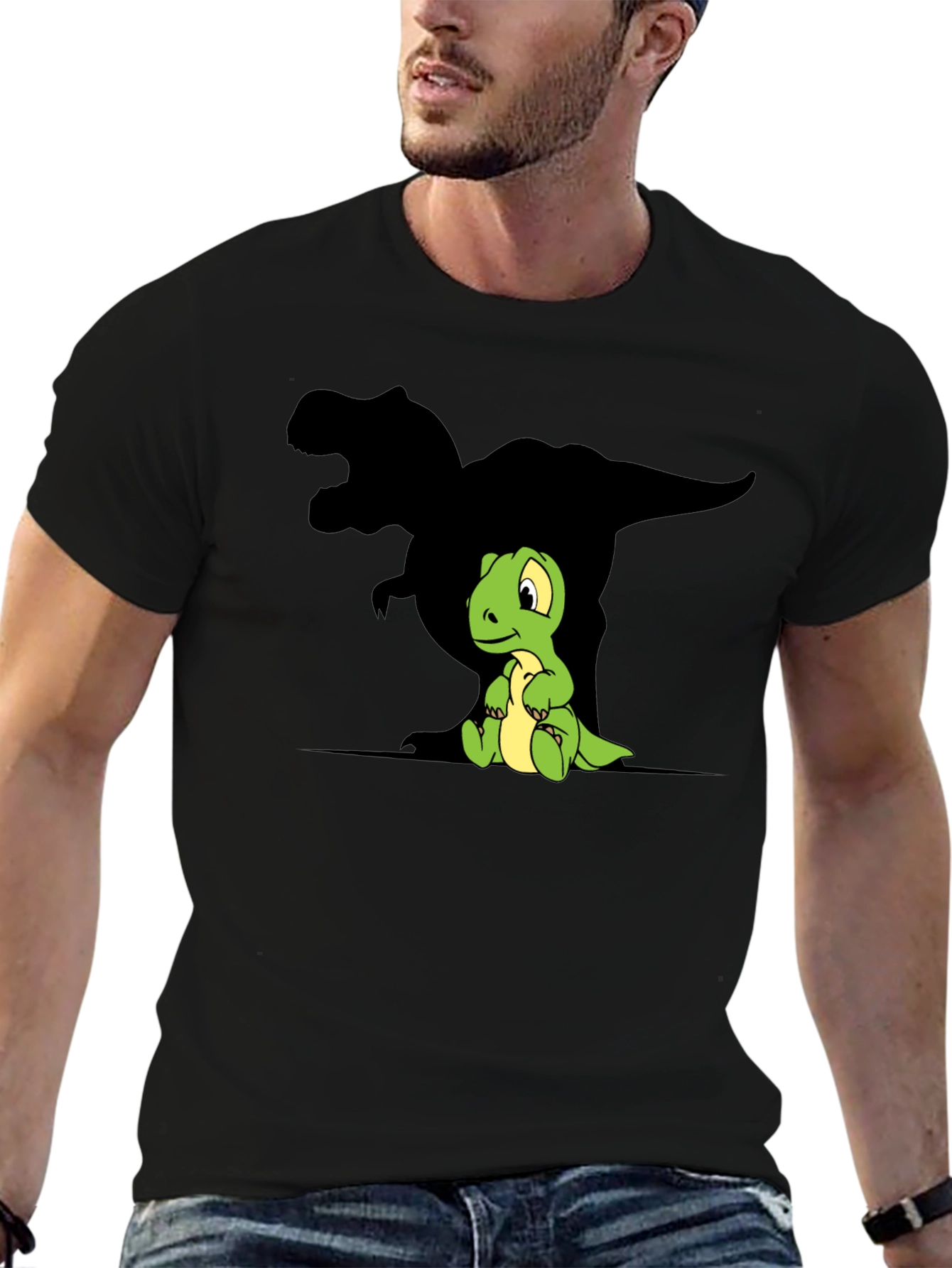 Cute Dino T-Shirt - Fearsome Shadow Adorable Style