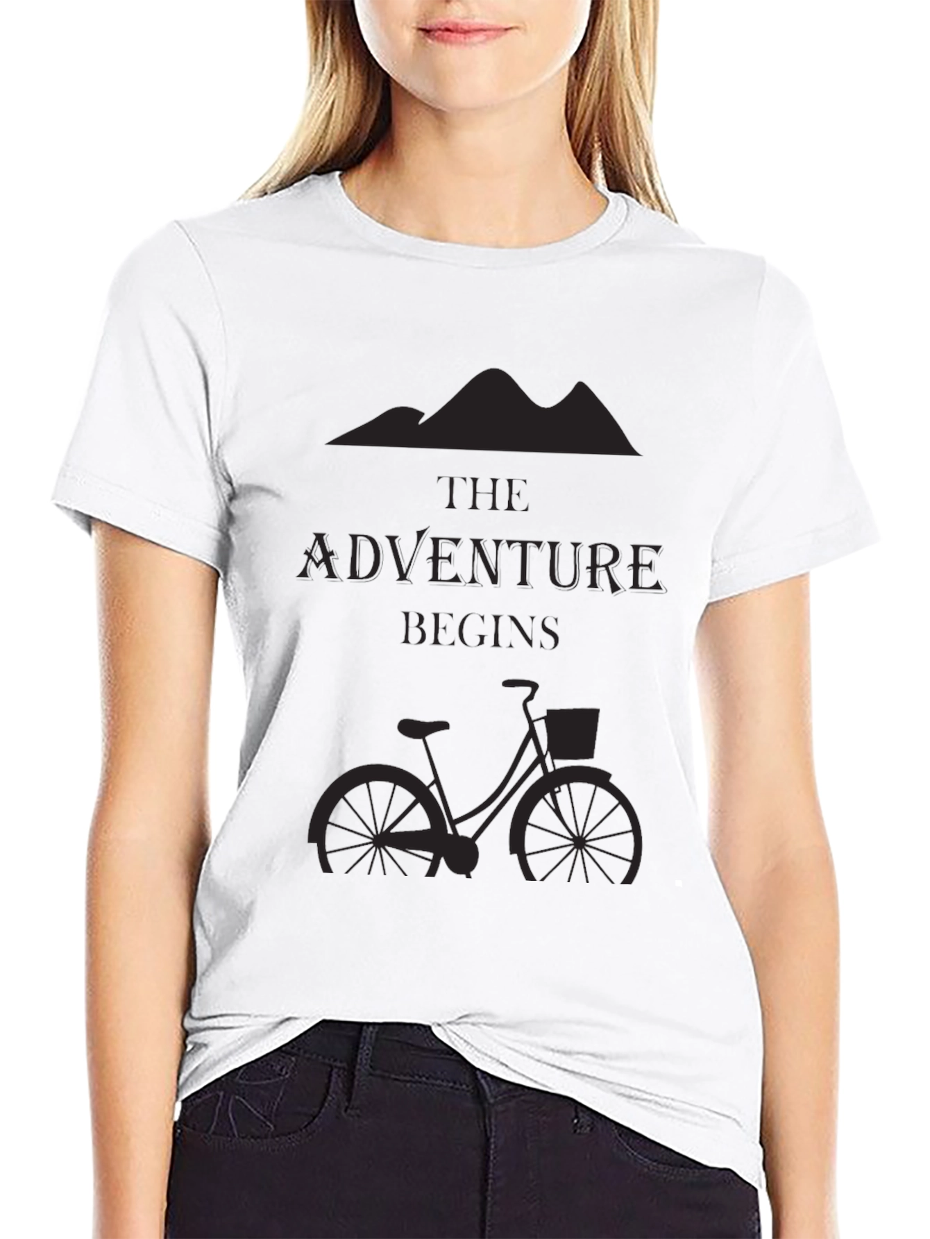 Adventure Begins Black T-Shirt