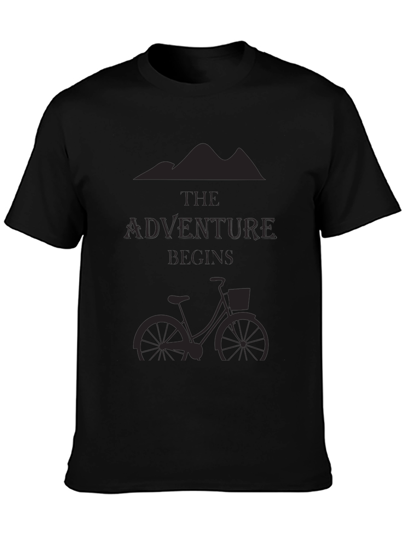Adventure Begins Black T-Shirt