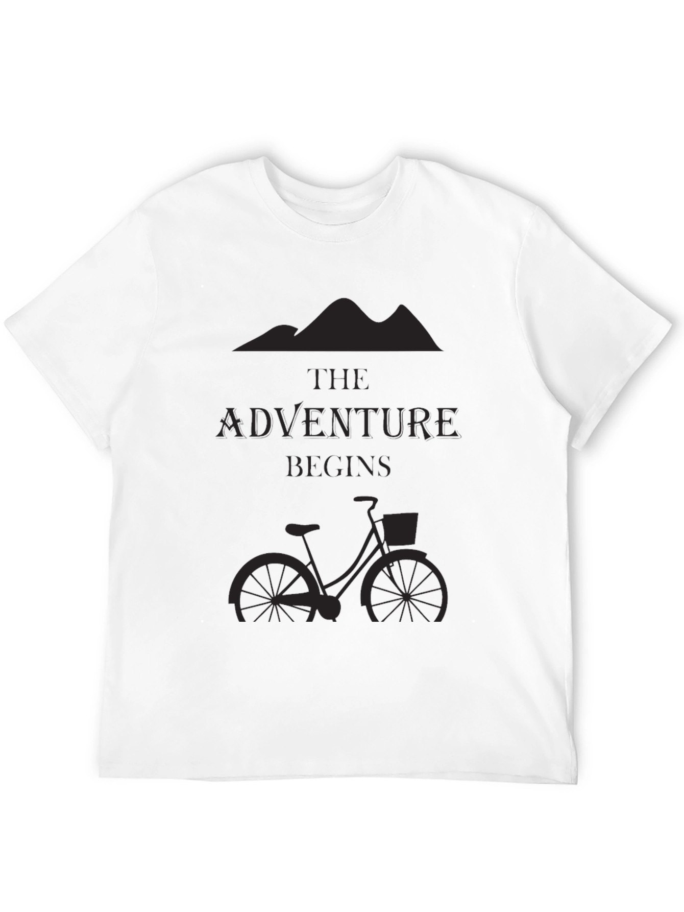Adventure Begins Black T-Shirt
