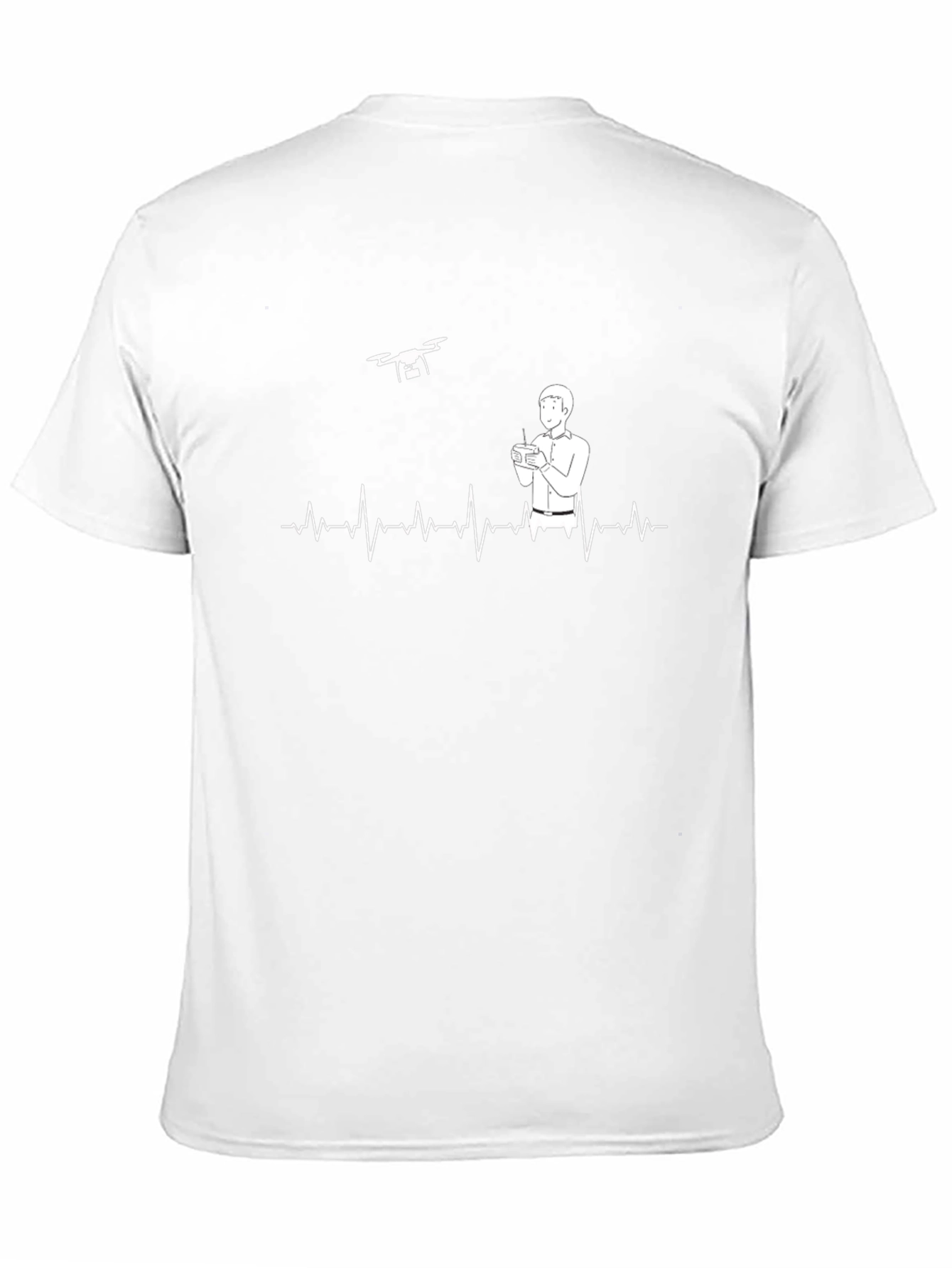 Drone Pilot ECG Heartbeat T-Shirt