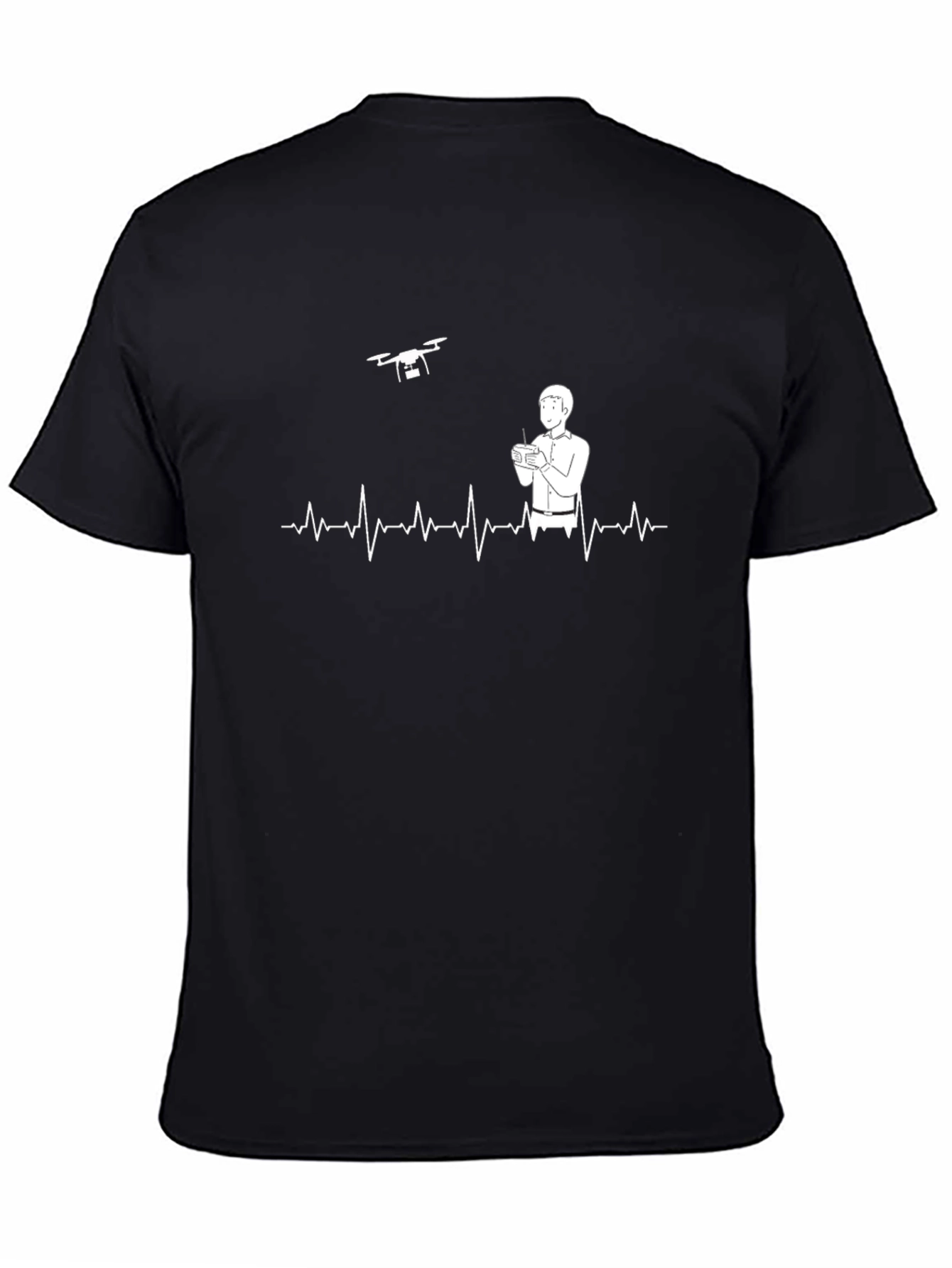 Drone Pilot ECG Heartbeat T-Shirt