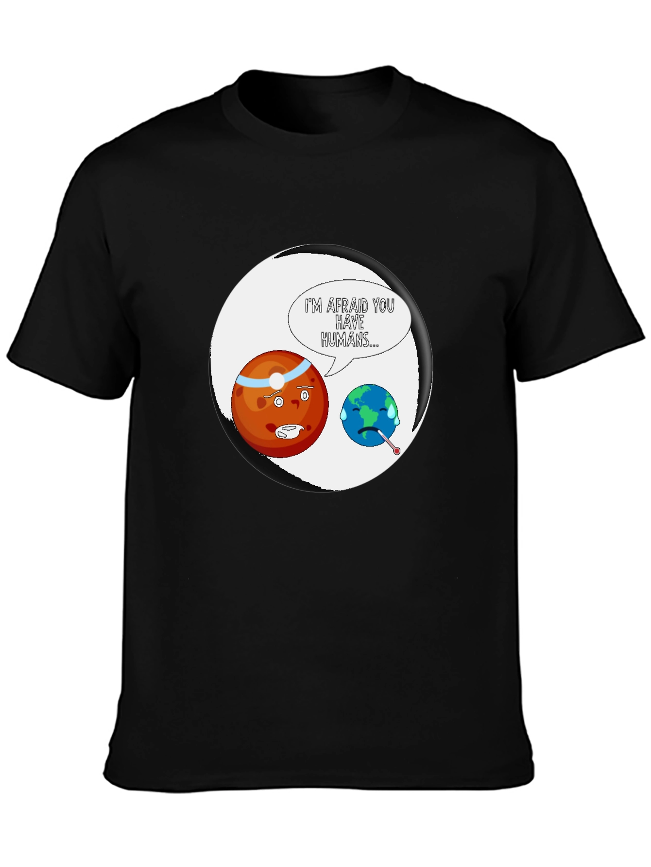 Earth Sick Human Funny T-Shirt