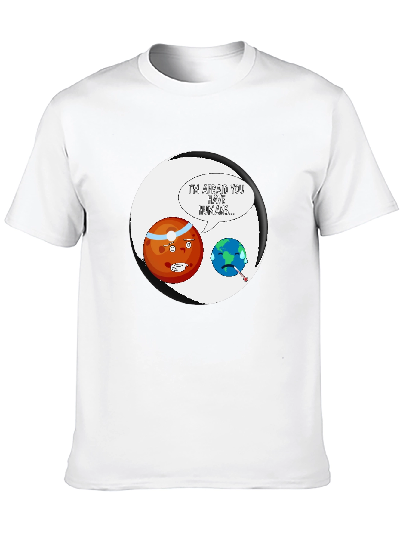 Earth Sick Human Funny T-Shirt