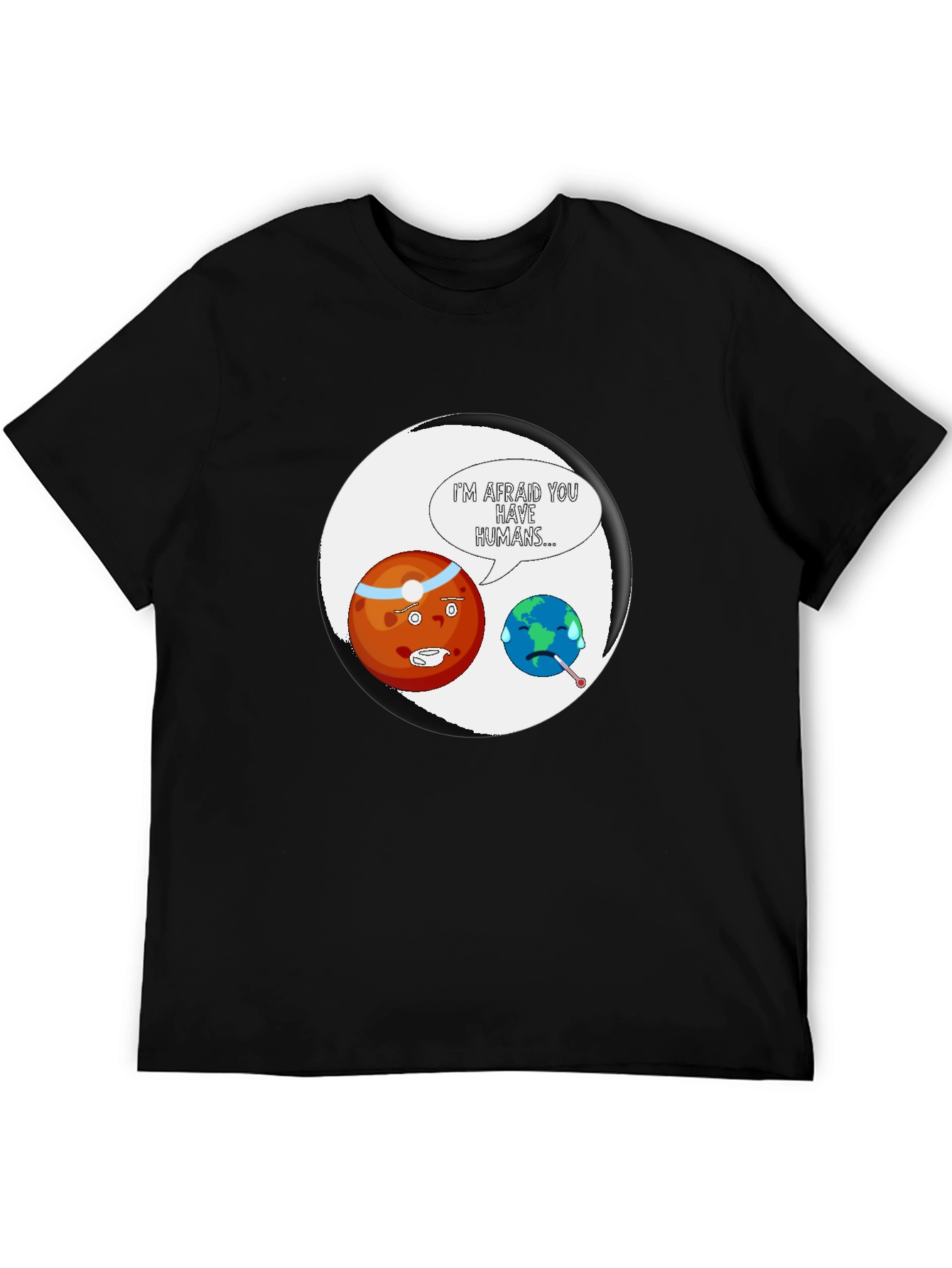 Earth Sick Human Funny T-Shirt