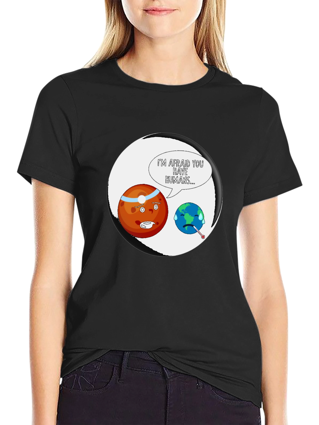 Earth Sick Human Funny T-Shirt