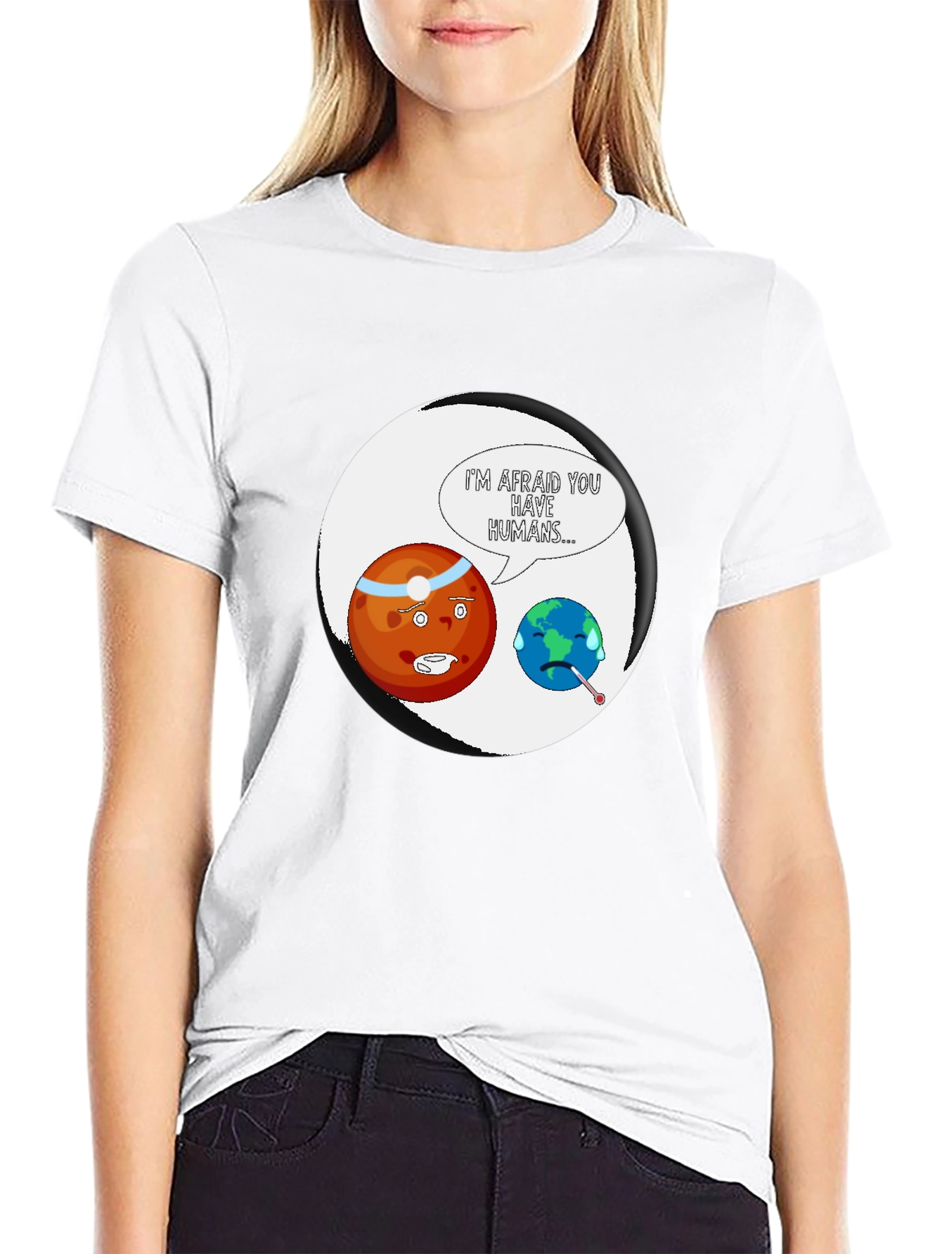 Earth Sick Human Funny T-Shirt