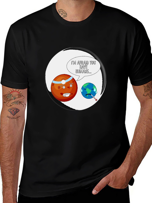 Earth Sick Human Funny T-Shirt
