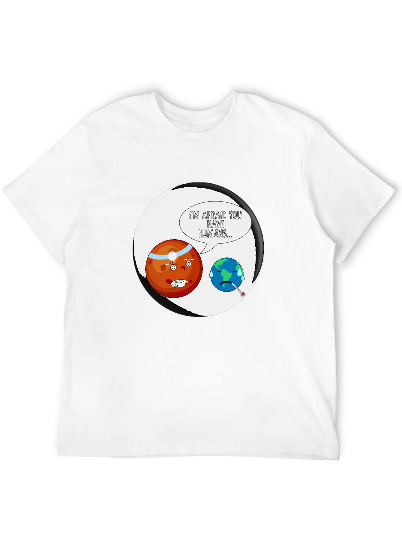 Earth Sick Human Funny T-Shirt