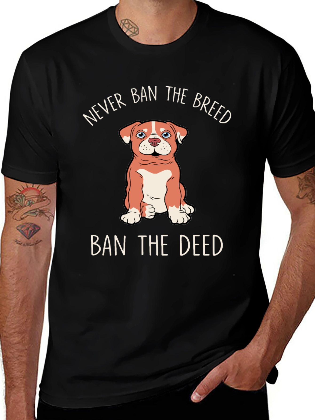 Never Ban the Breed T-Shirt – Responsible Dog Owner Tee