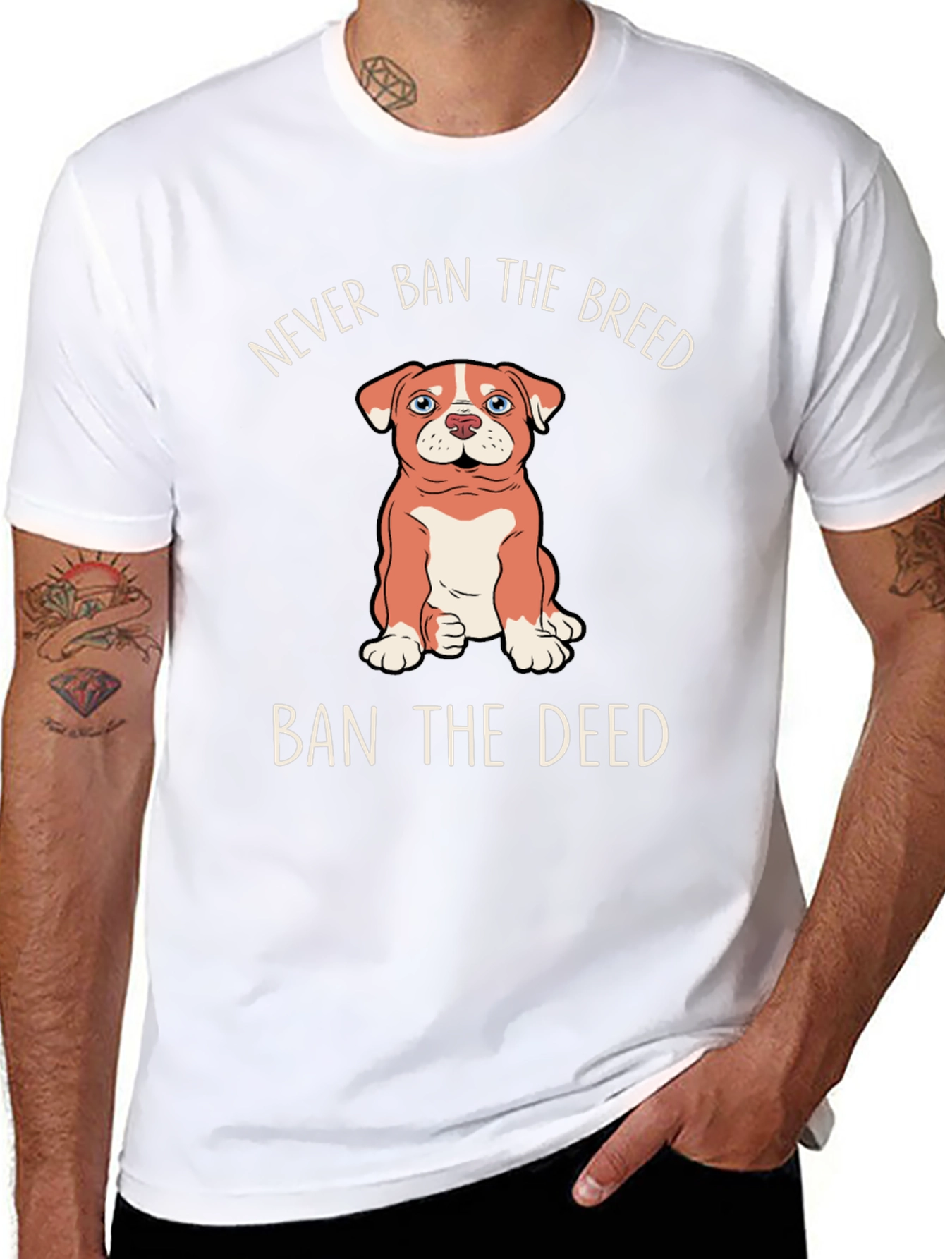Never Ban the Breed T-Shirt – Responsible Dog Owner Tee