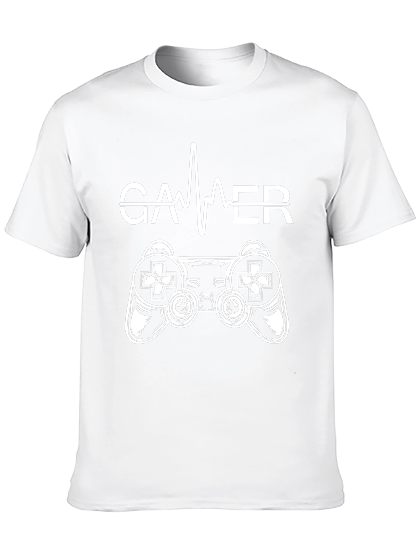 Gamer Heartbeat Controller T-Shirt - Black