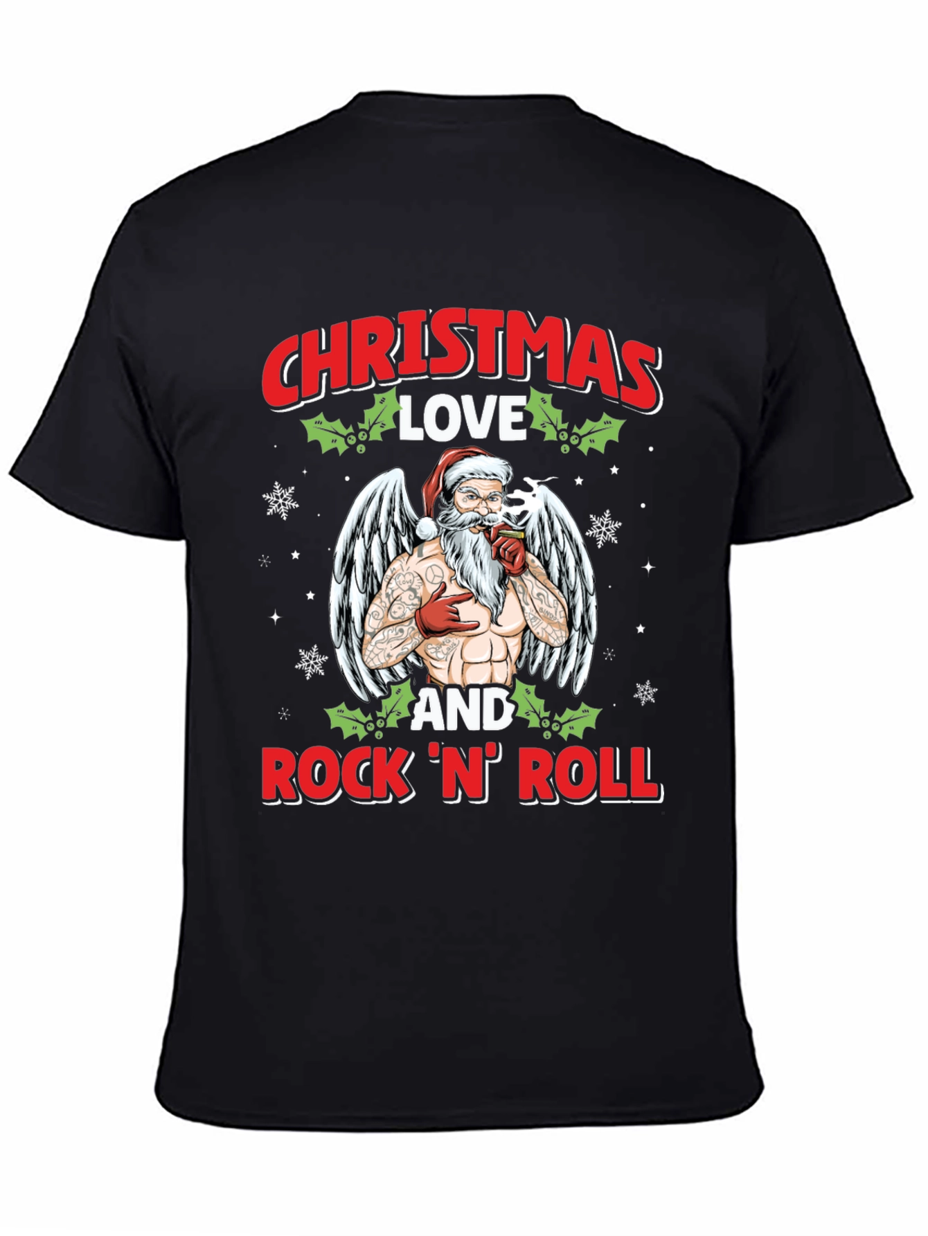 Christmas Love and RocknRoll T-Shirt