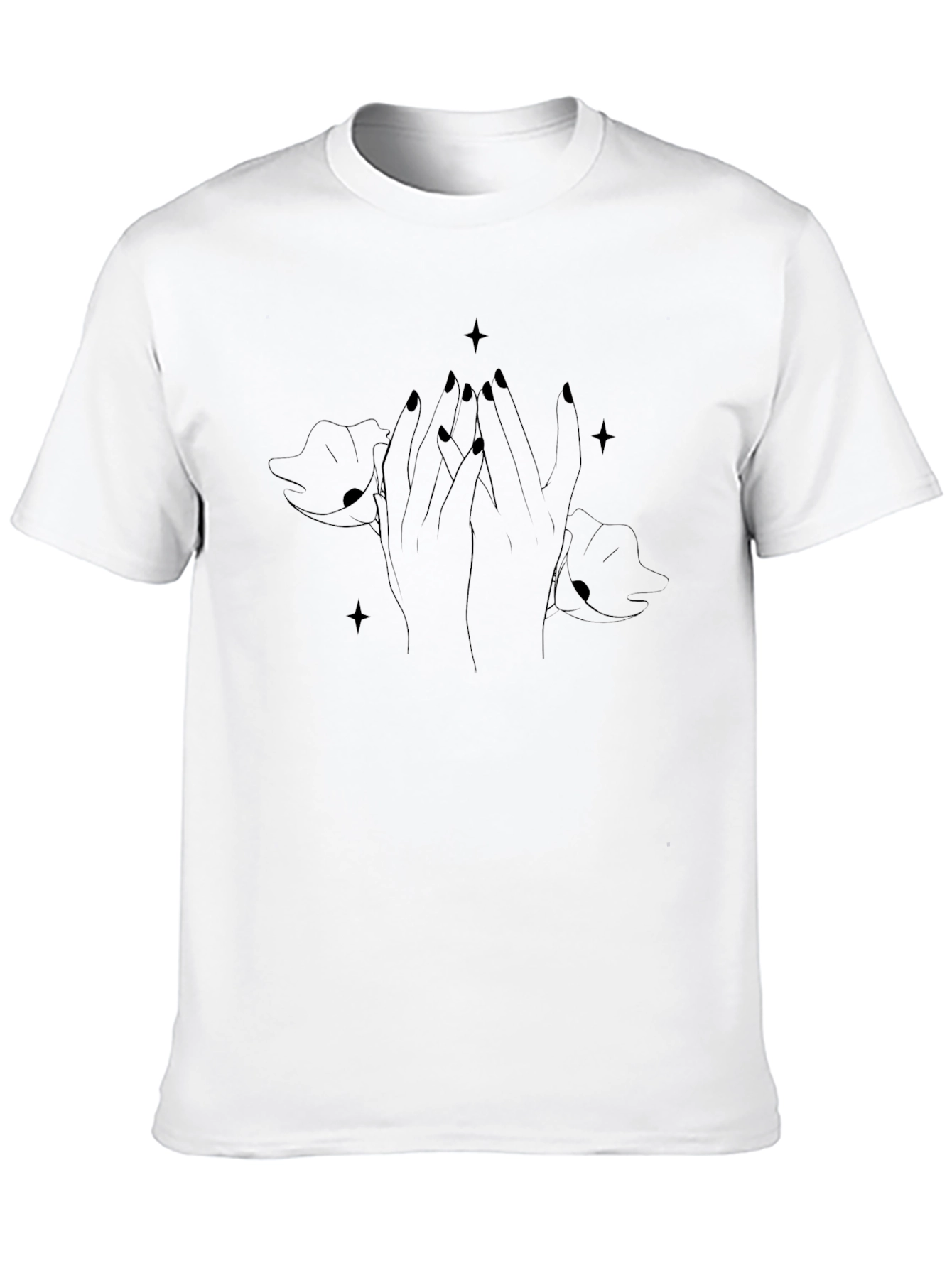 Mystic Hands Graphic Tee - Unisex Black Shirt