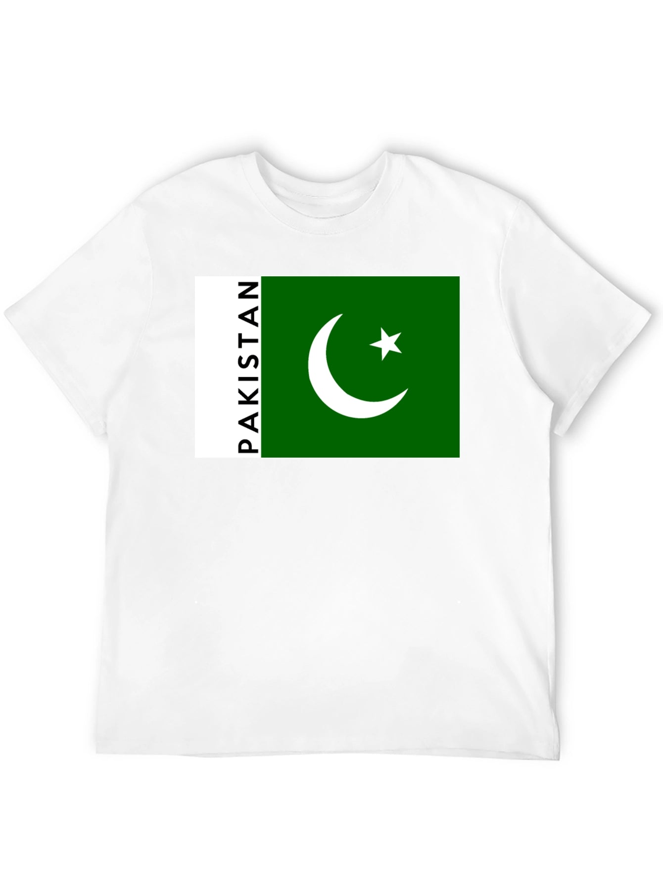 Pakistan Flag Graphic Black T-Shirt