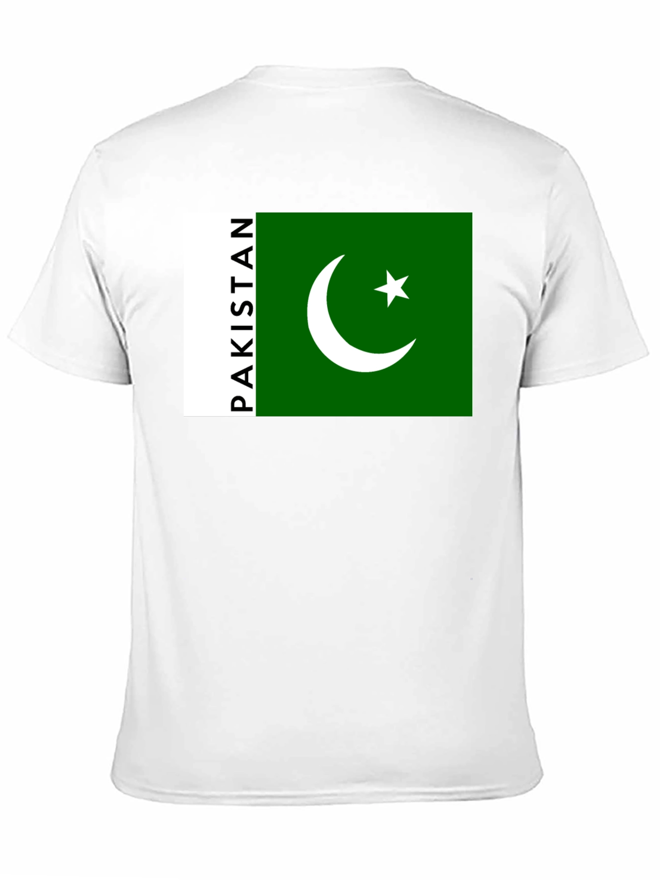 Pakistan Flag Graphic Black T-Shirt