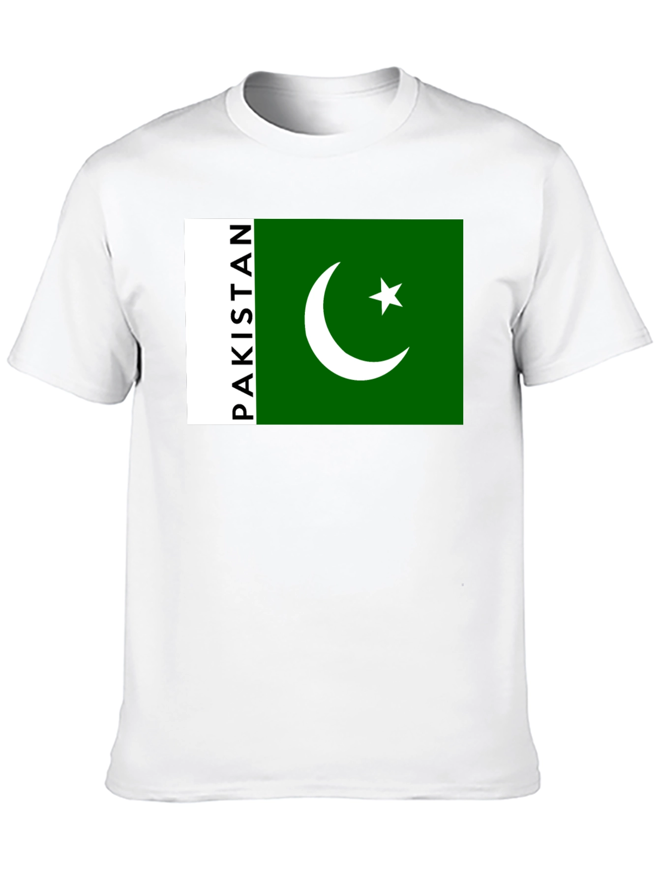 Pakistan Flag Graphic Black T-Shirt