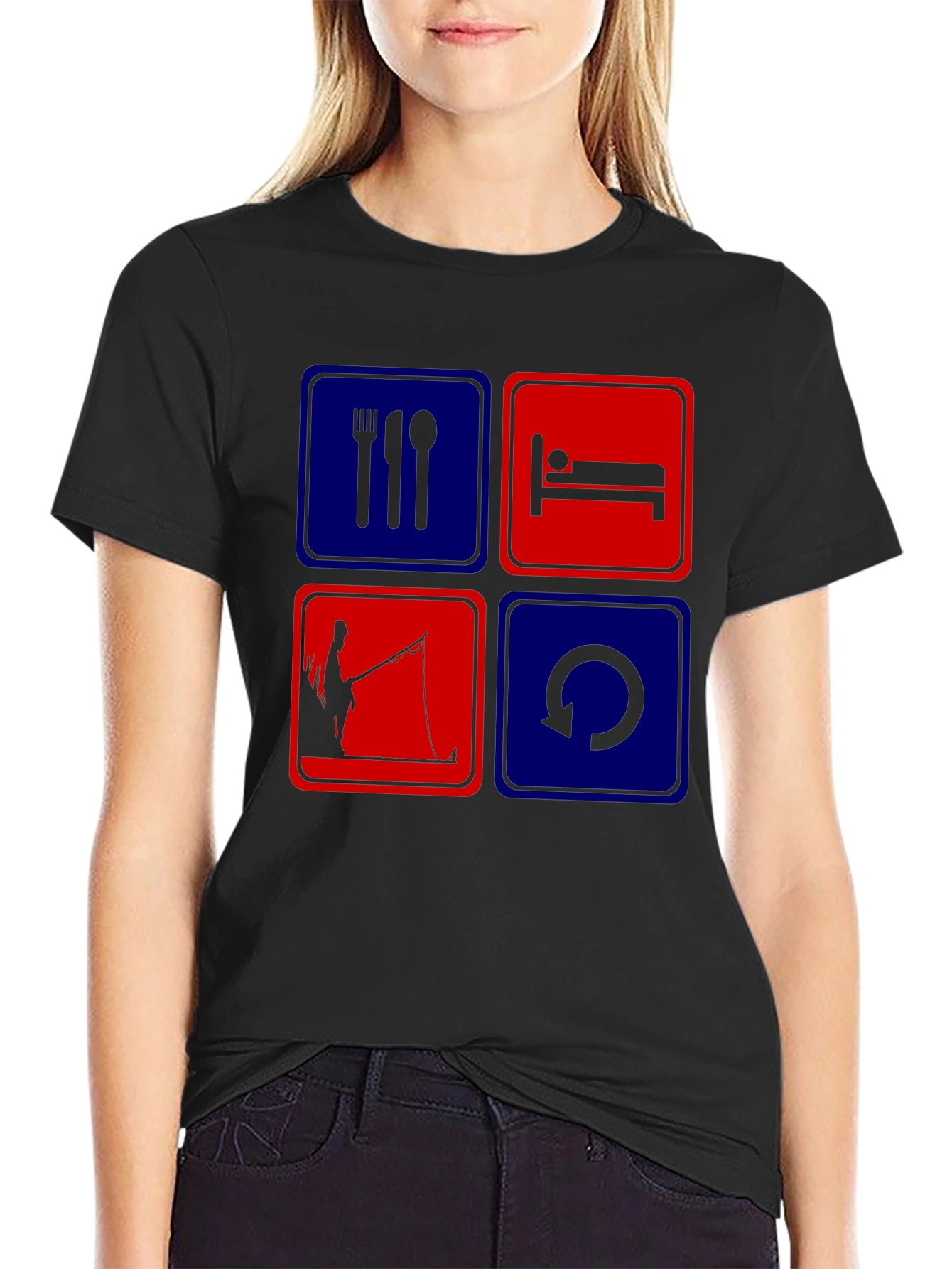 Eat Sleep Fish Repeat T-Shirt