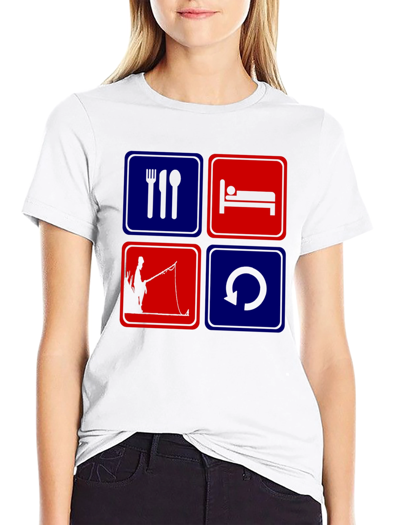 Eat Sleep Fish Repeat T-Shirt
