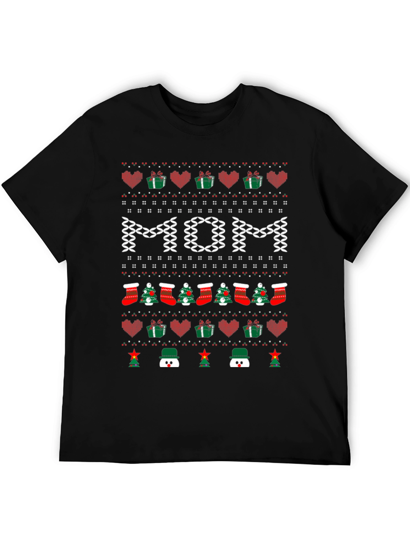 Festive Mom Christmas T-Shirt - Holiday Season Apparel