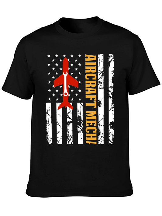 Aircraft Mechanic Flag T-Shirt