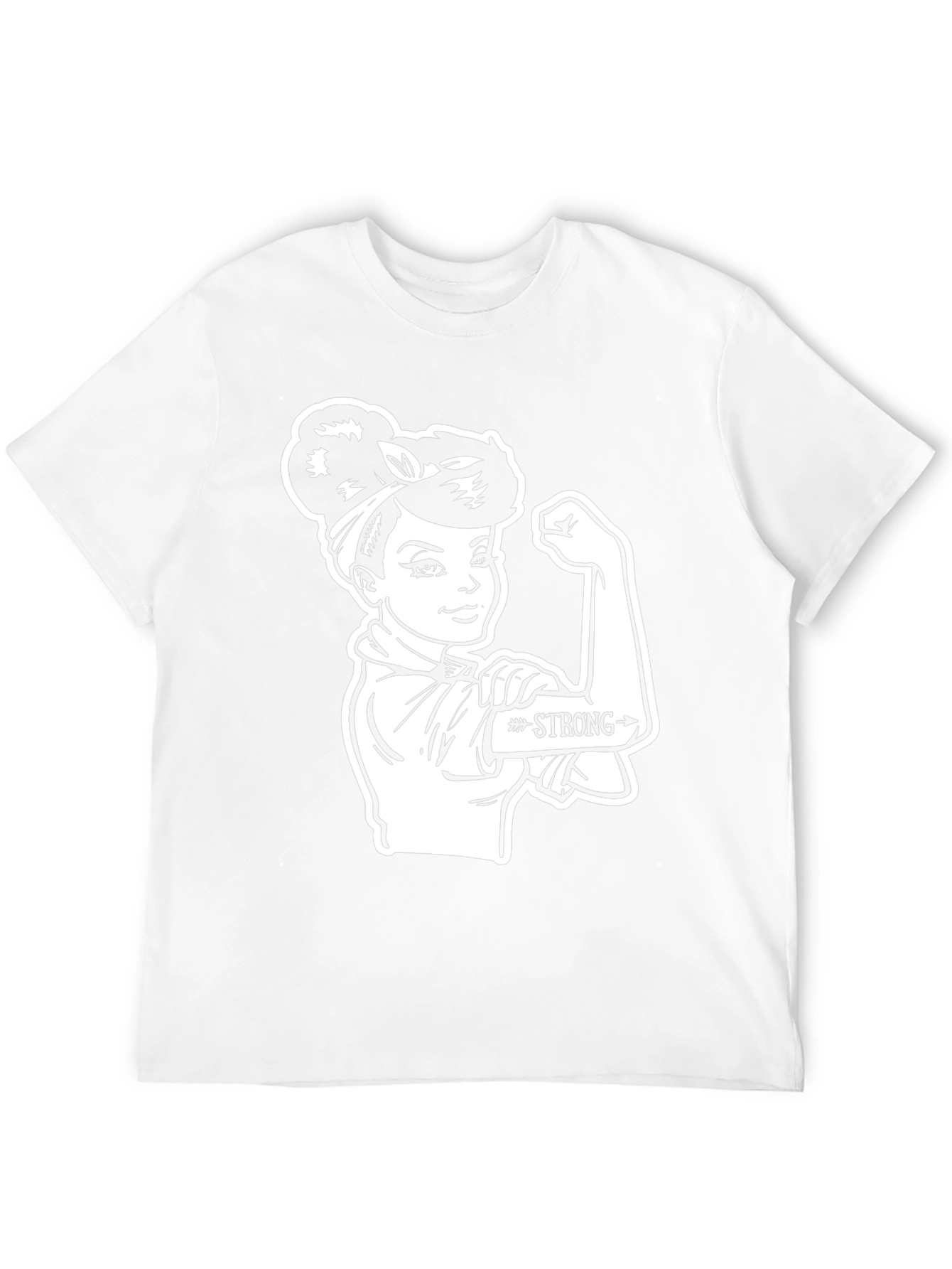 Rosie the Riveter Strong Womens T-Shirt